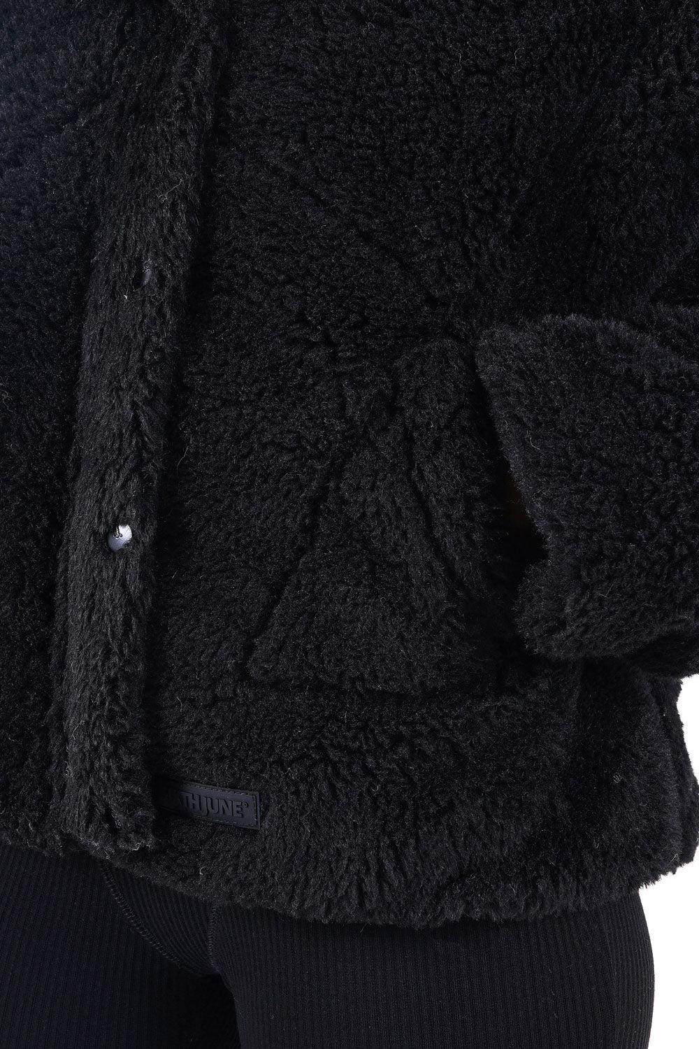 Veste matelassée sherpa Noir - Image 3