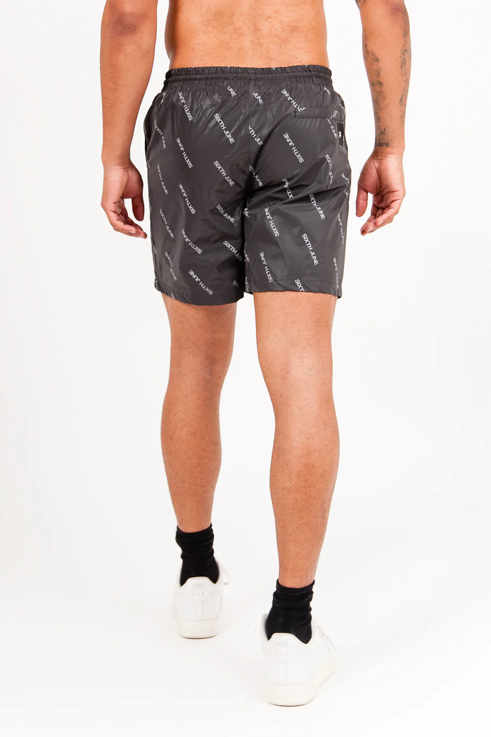 Short de bain all over réfléchissant noir - Image 6