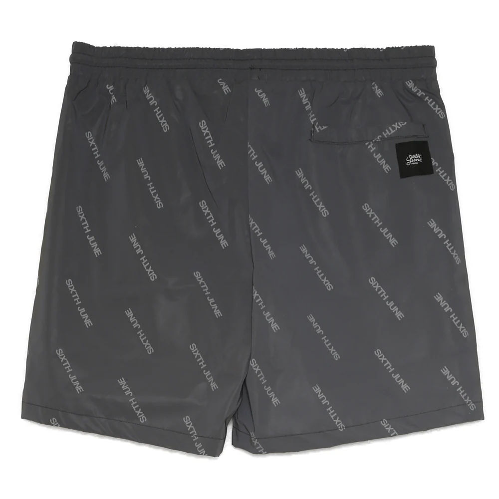 Short de bain all over réfléchissant noir - Image 8