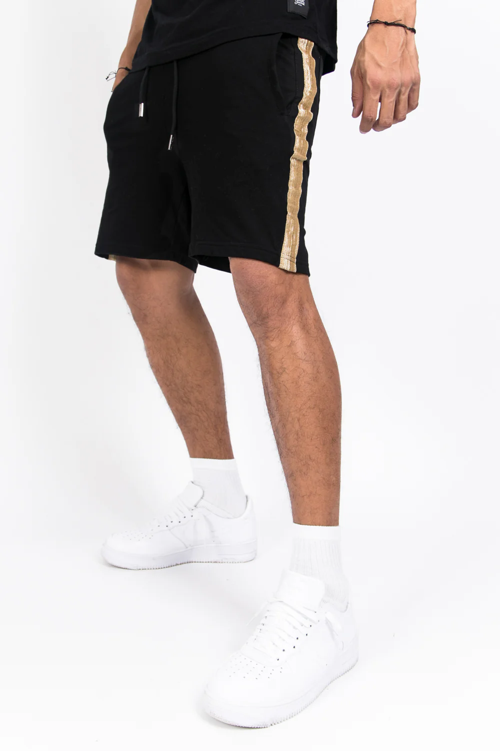 Short bandes dorées noir - Image 5
