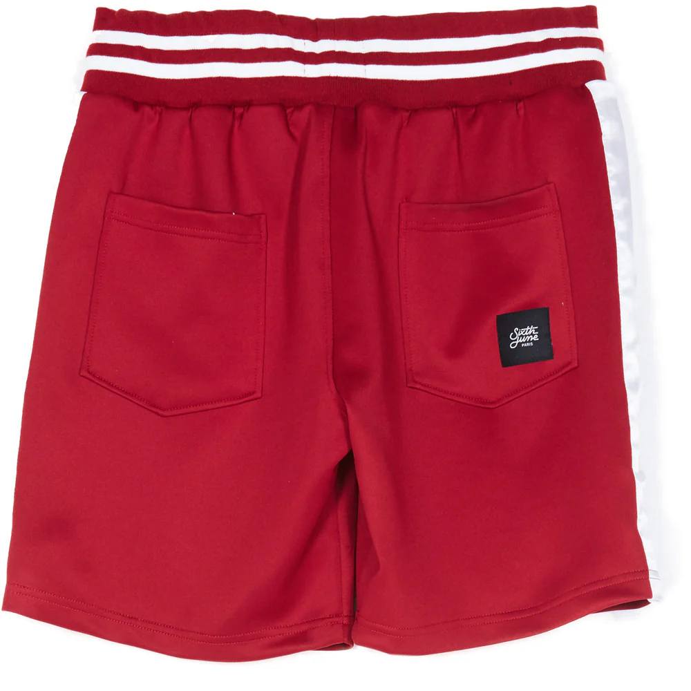 Short bandes satin signature bordeaux - Image 7