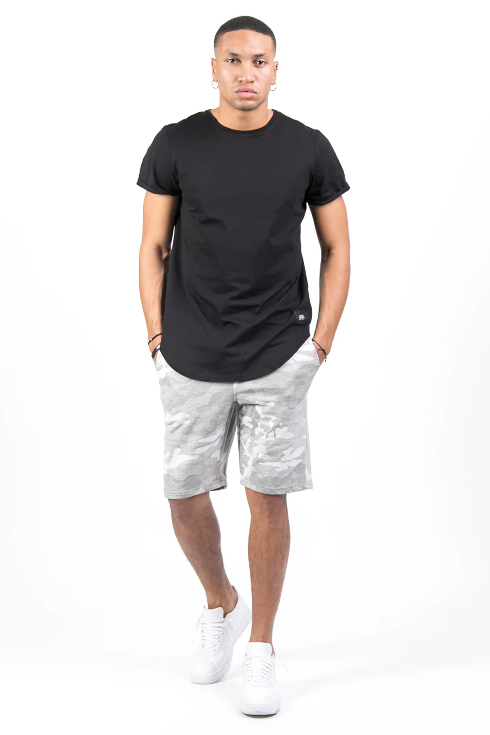Short camouflage sport gris - Image 2