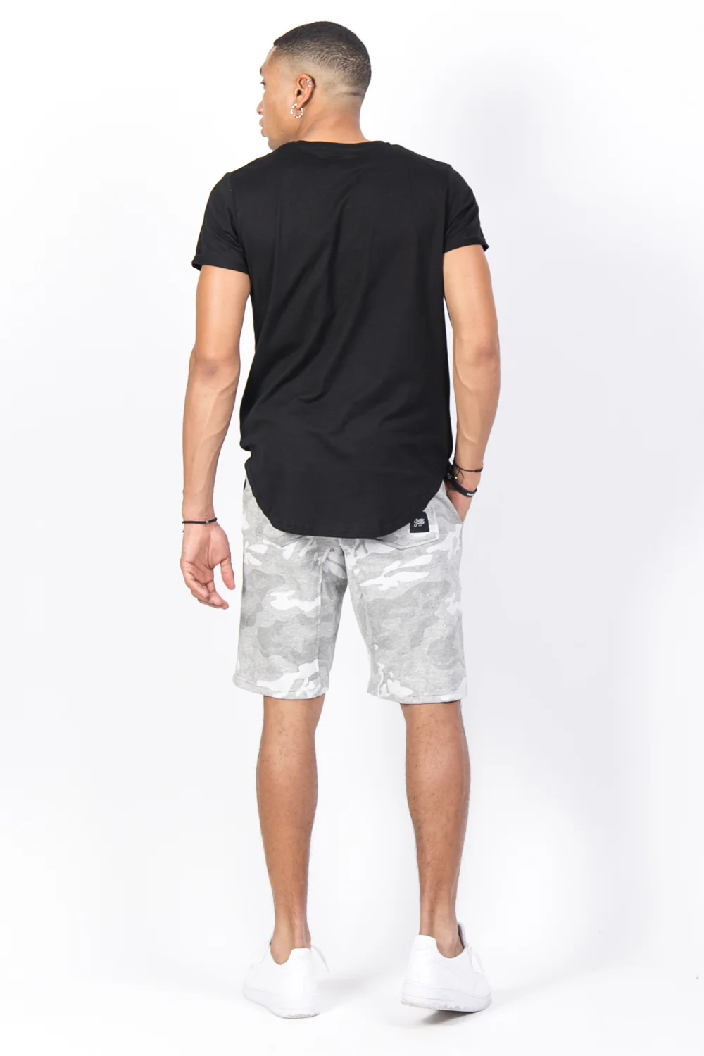 Short camouflage sport gris - Image 3