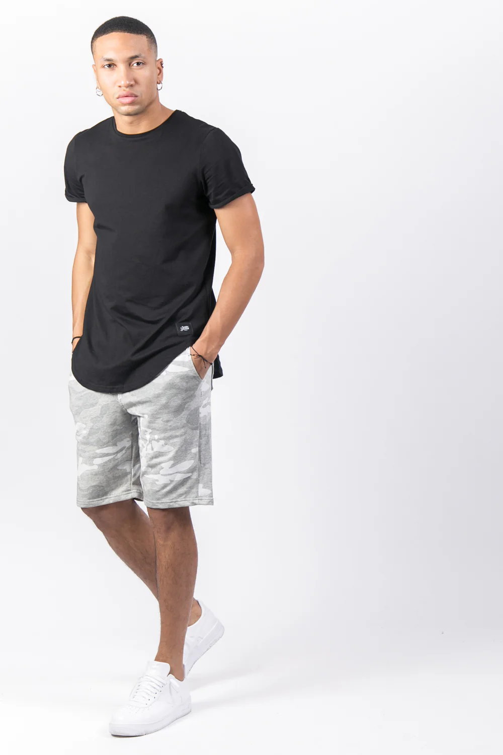 Short camouflage sport gris - Image 4