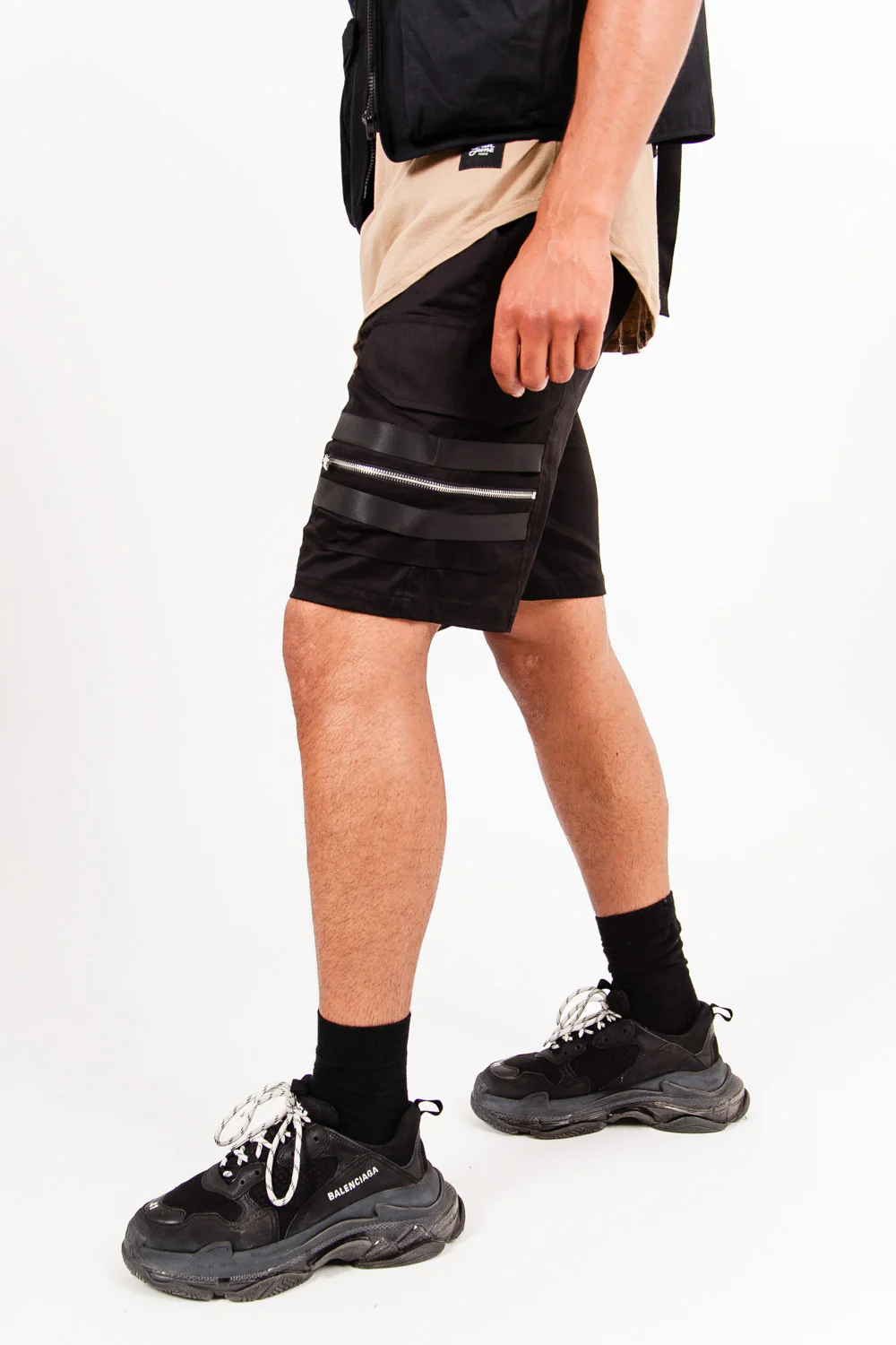 Short cargo tactique noir - Image 4