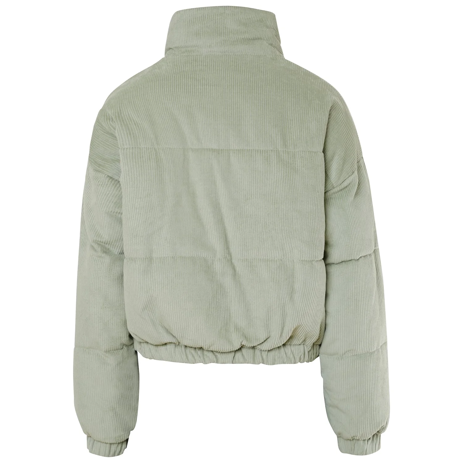 Doudoune courte velours Vert clair - Image 7