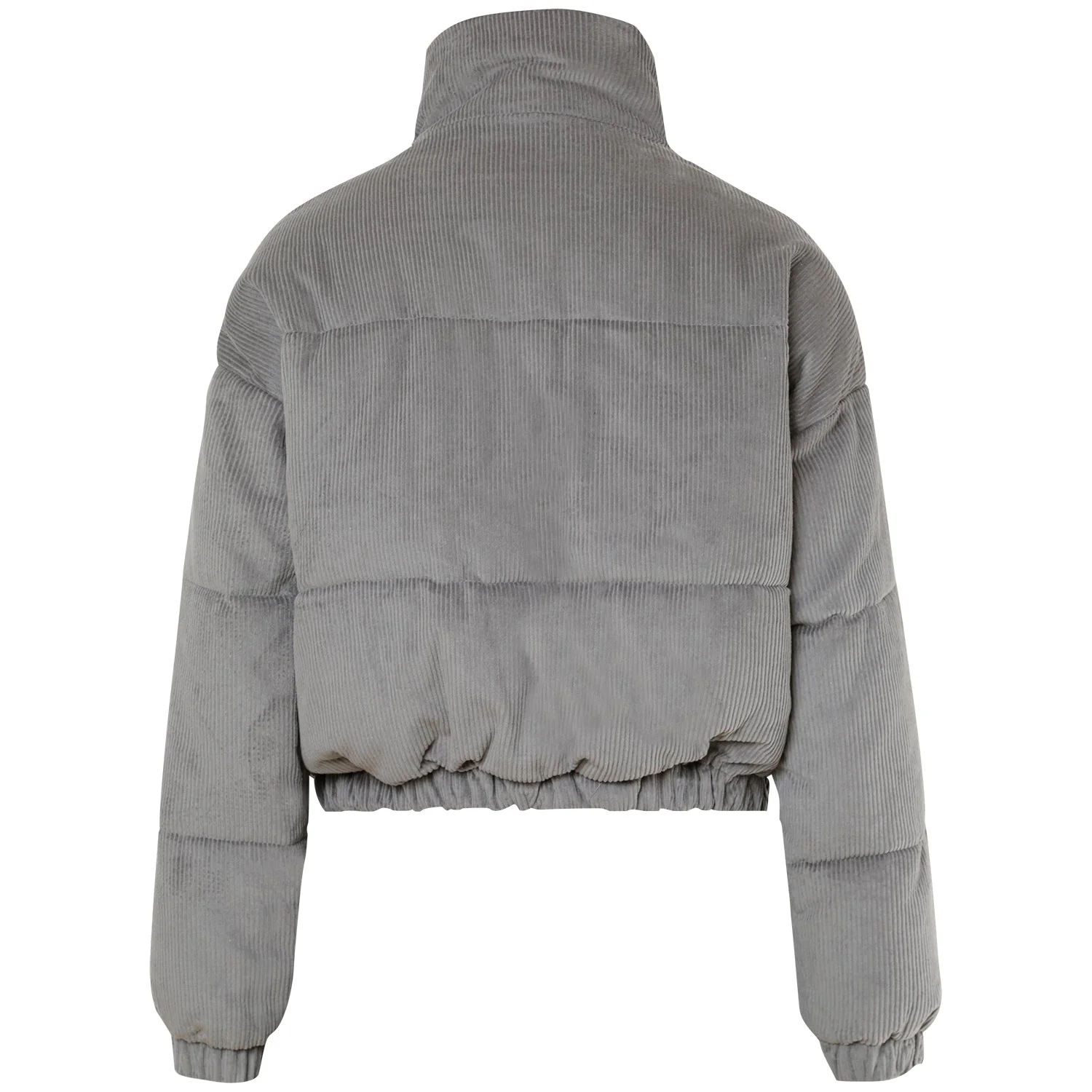 Doudoune courte velours Gris - Image 7