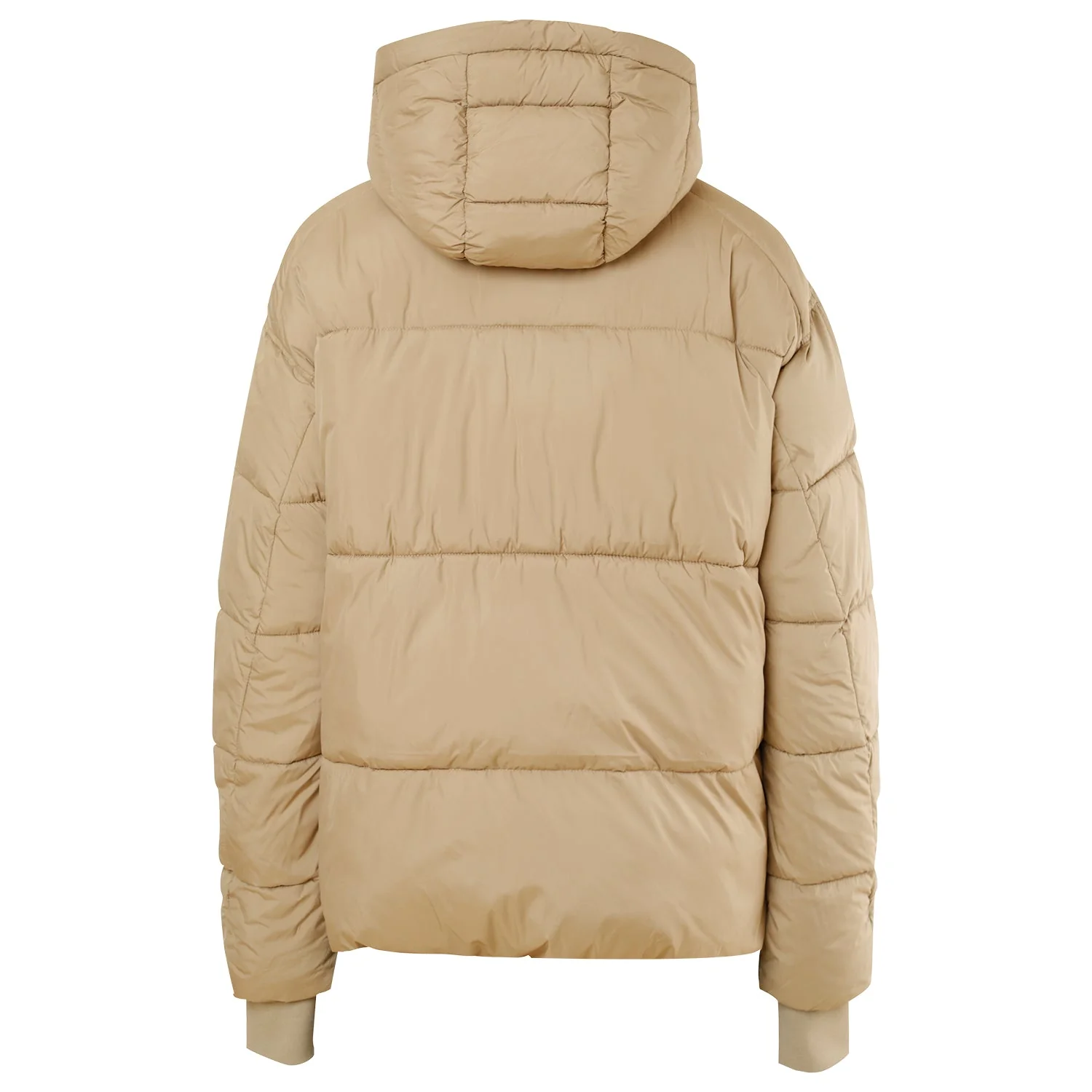 Doudoune courte matelassée Beige foncé - Image 7