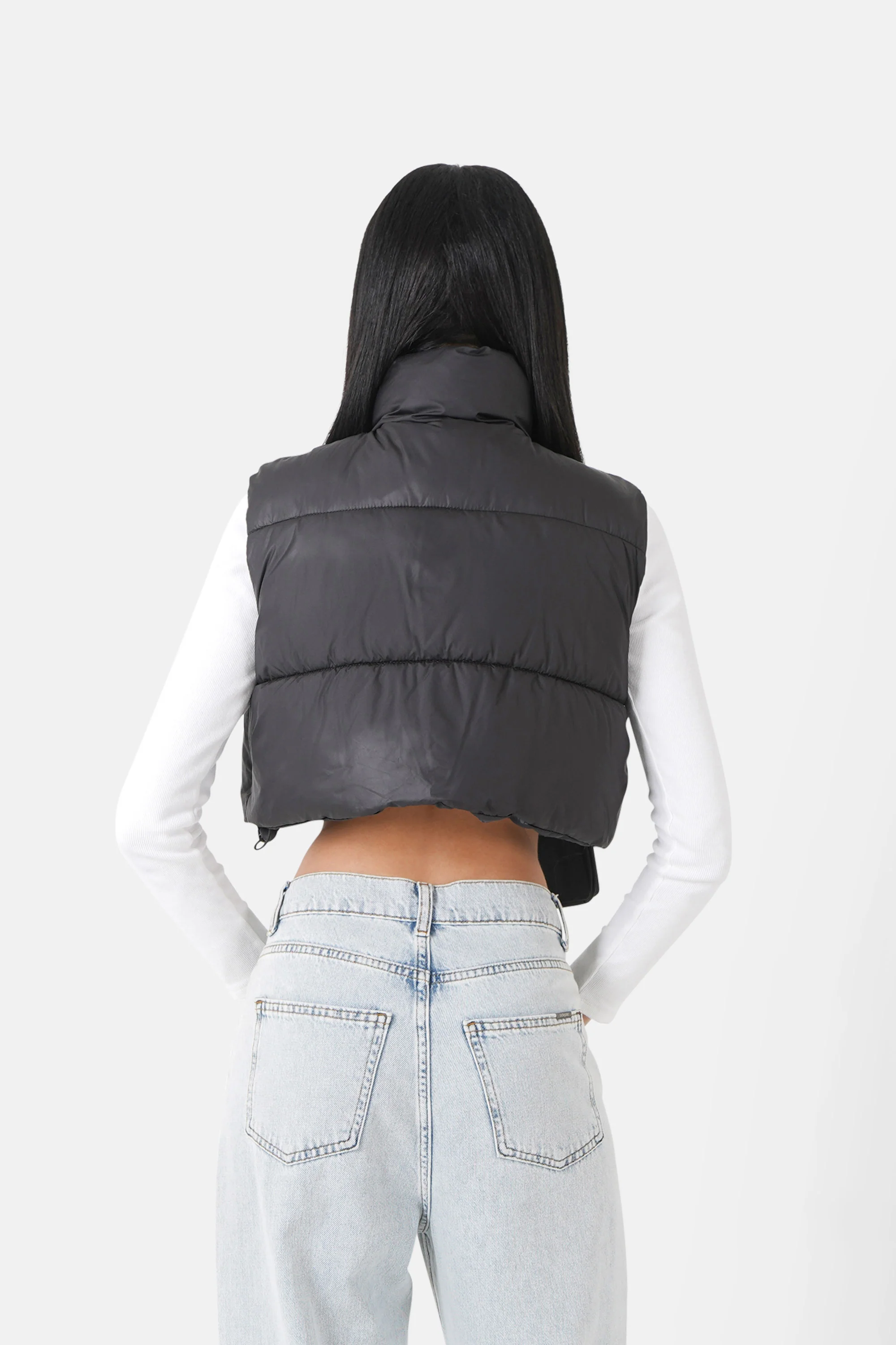 EMBROIDERED sleeveless puffer jacket - Image 5