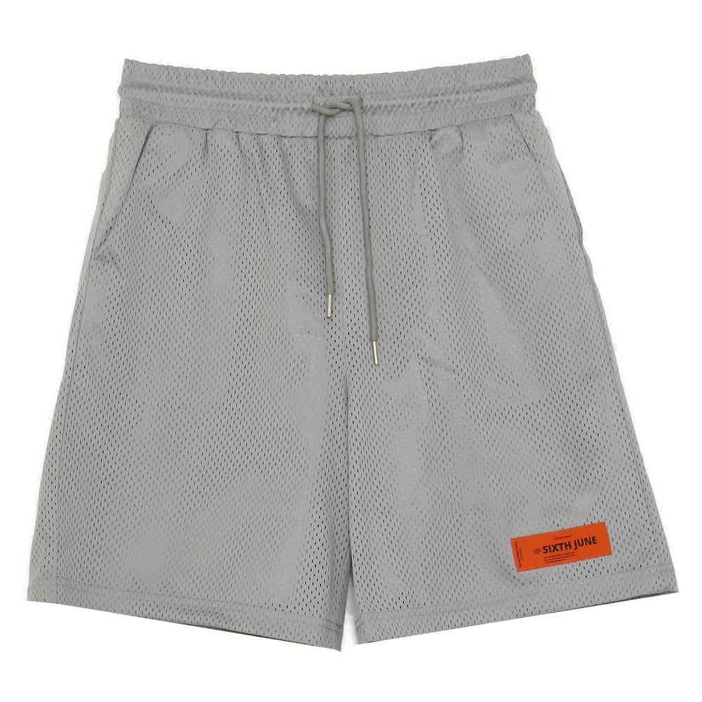 Short mesh logo gris - Image 5