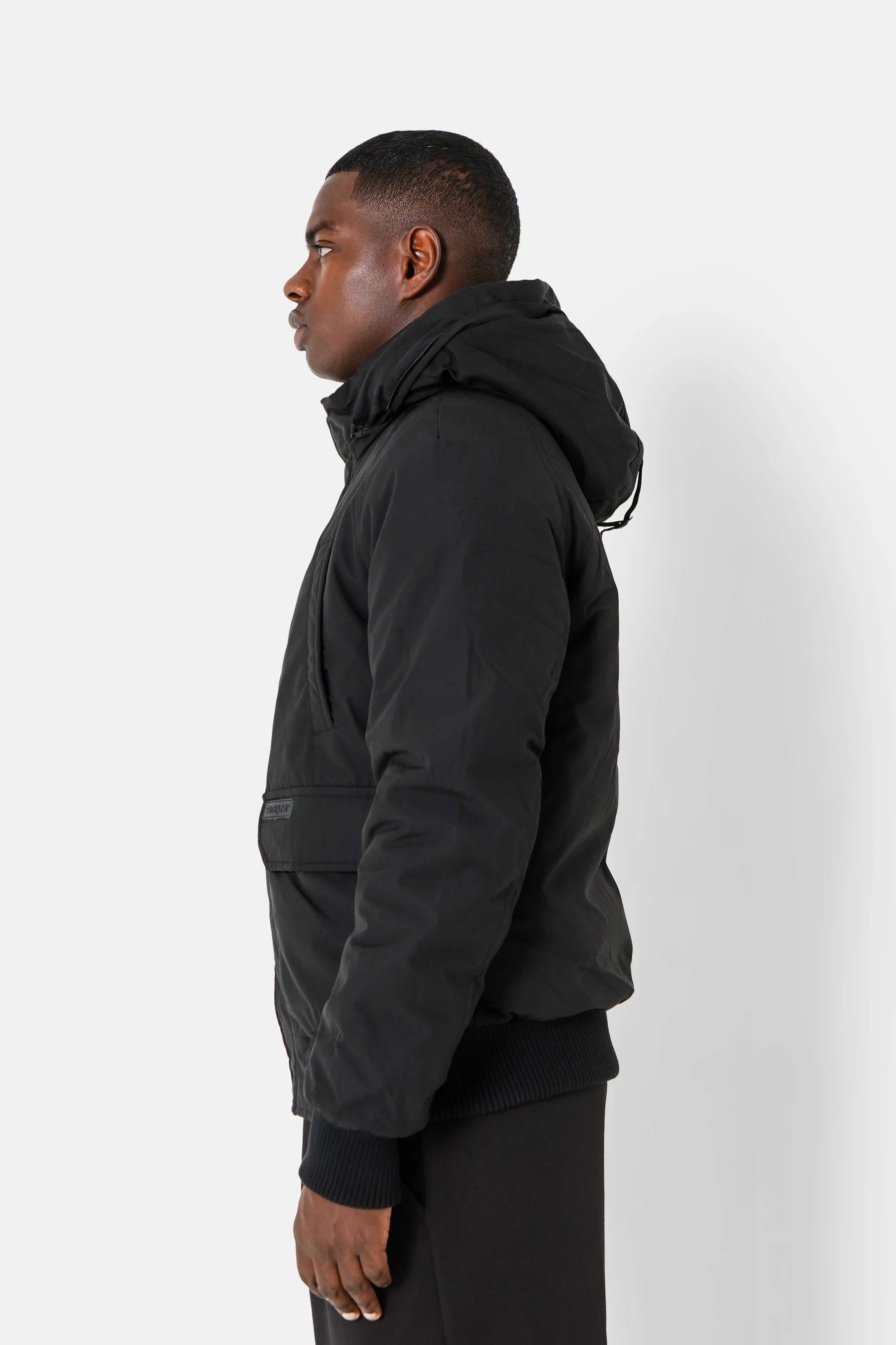 Parka courte fourrure Noir - Image 4