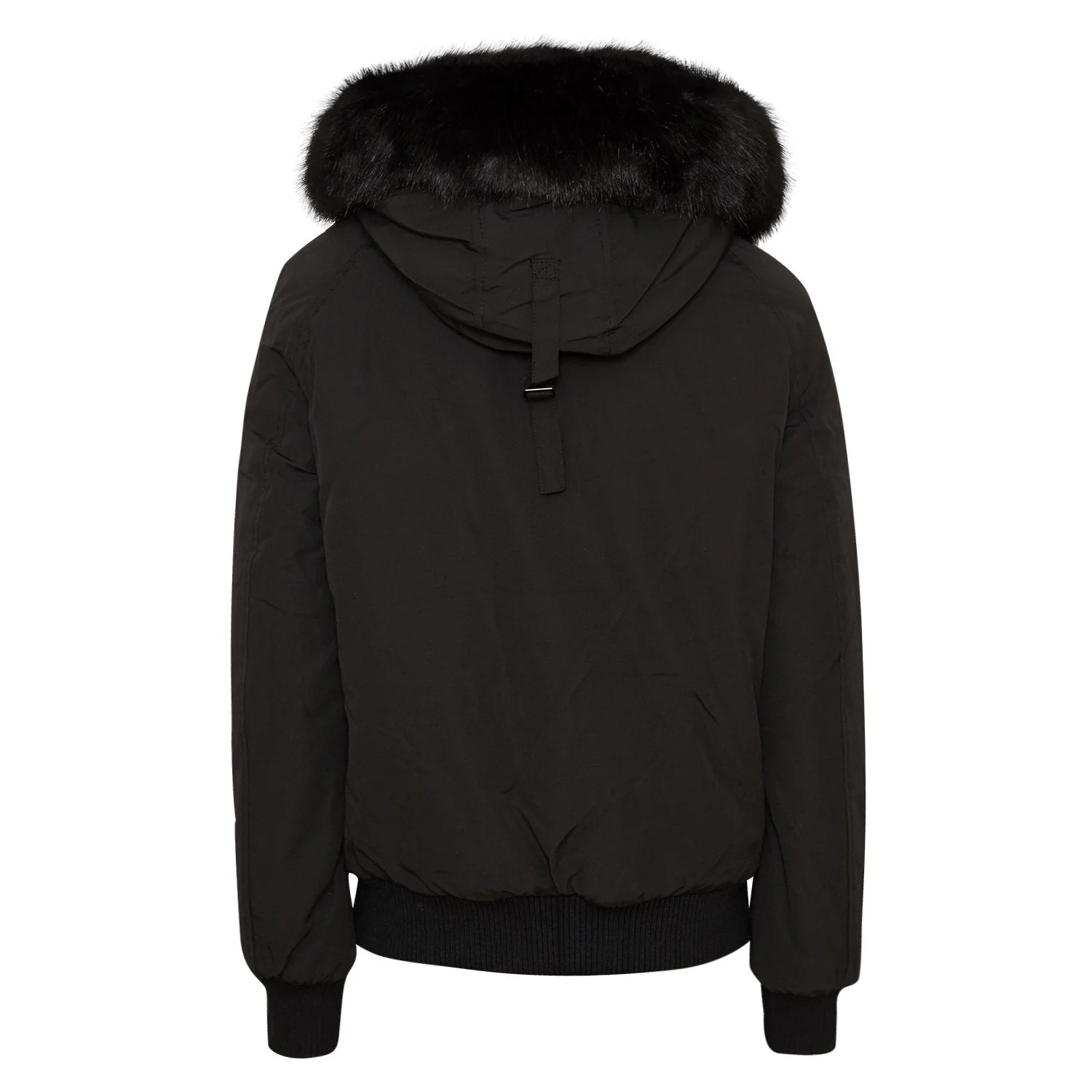 Parka courte fourrure Noir - Image 7