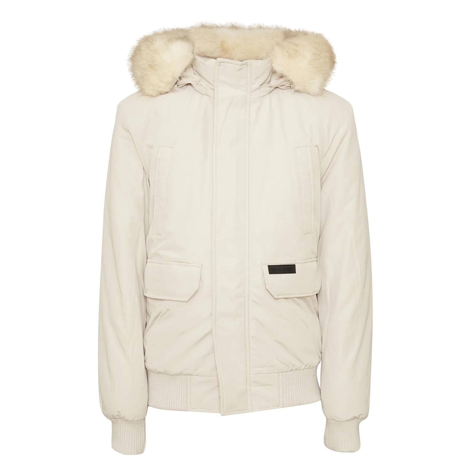 Parka courte fourrure Beige clair - Image 7