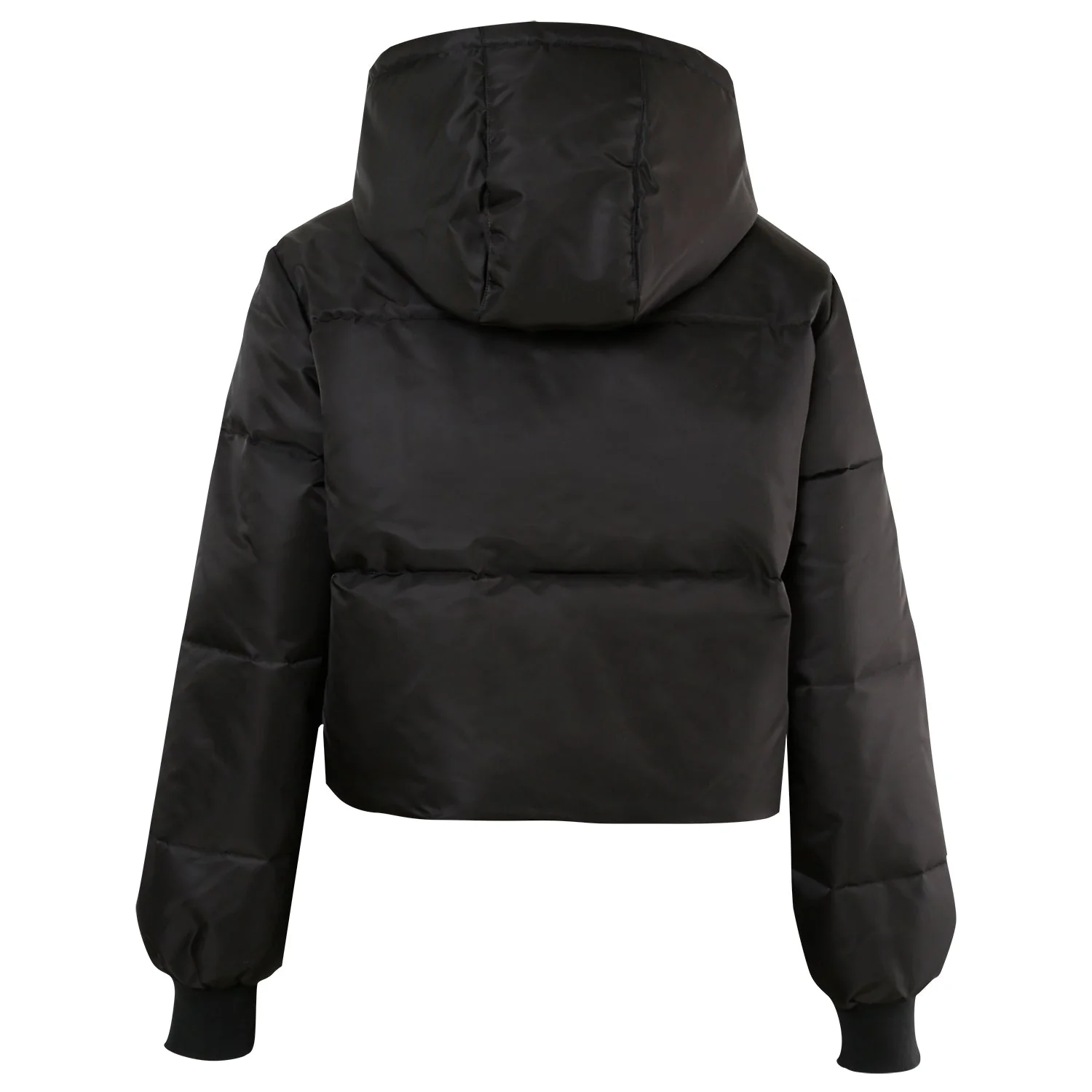 Doudoune courte nylon épais Noir - Image 7