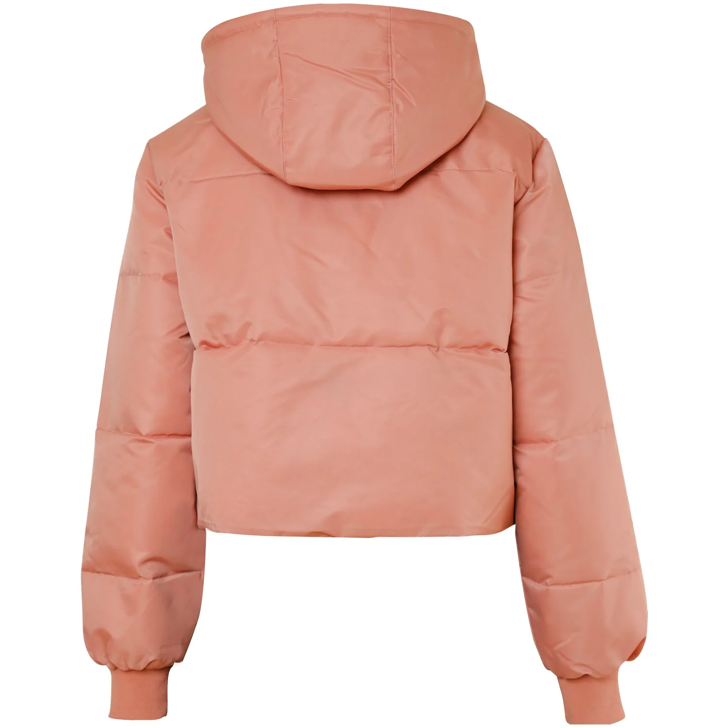 Doudoune courte nylon épais Rose - Image 7