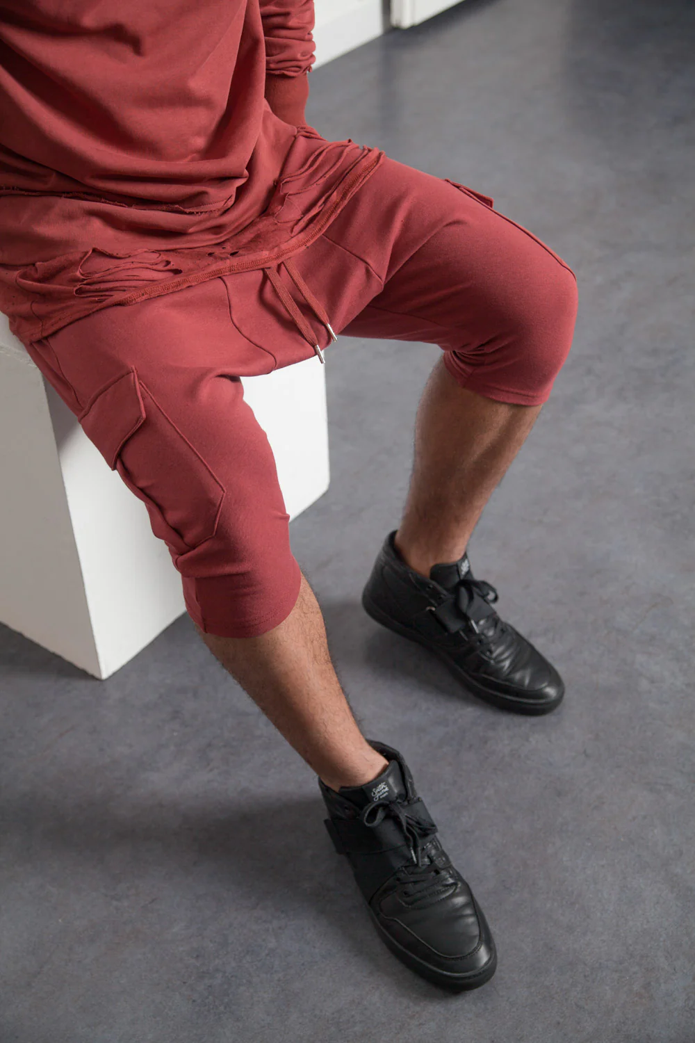 Short sarouel cargo marsala M2428VST - Image 2