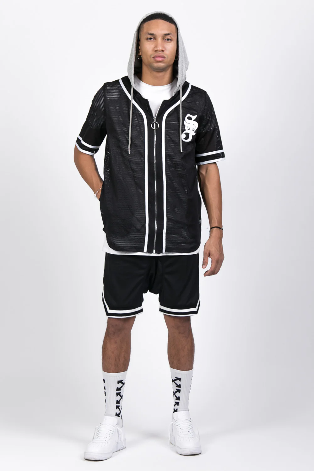 Short sport bandes Noir - Image 6