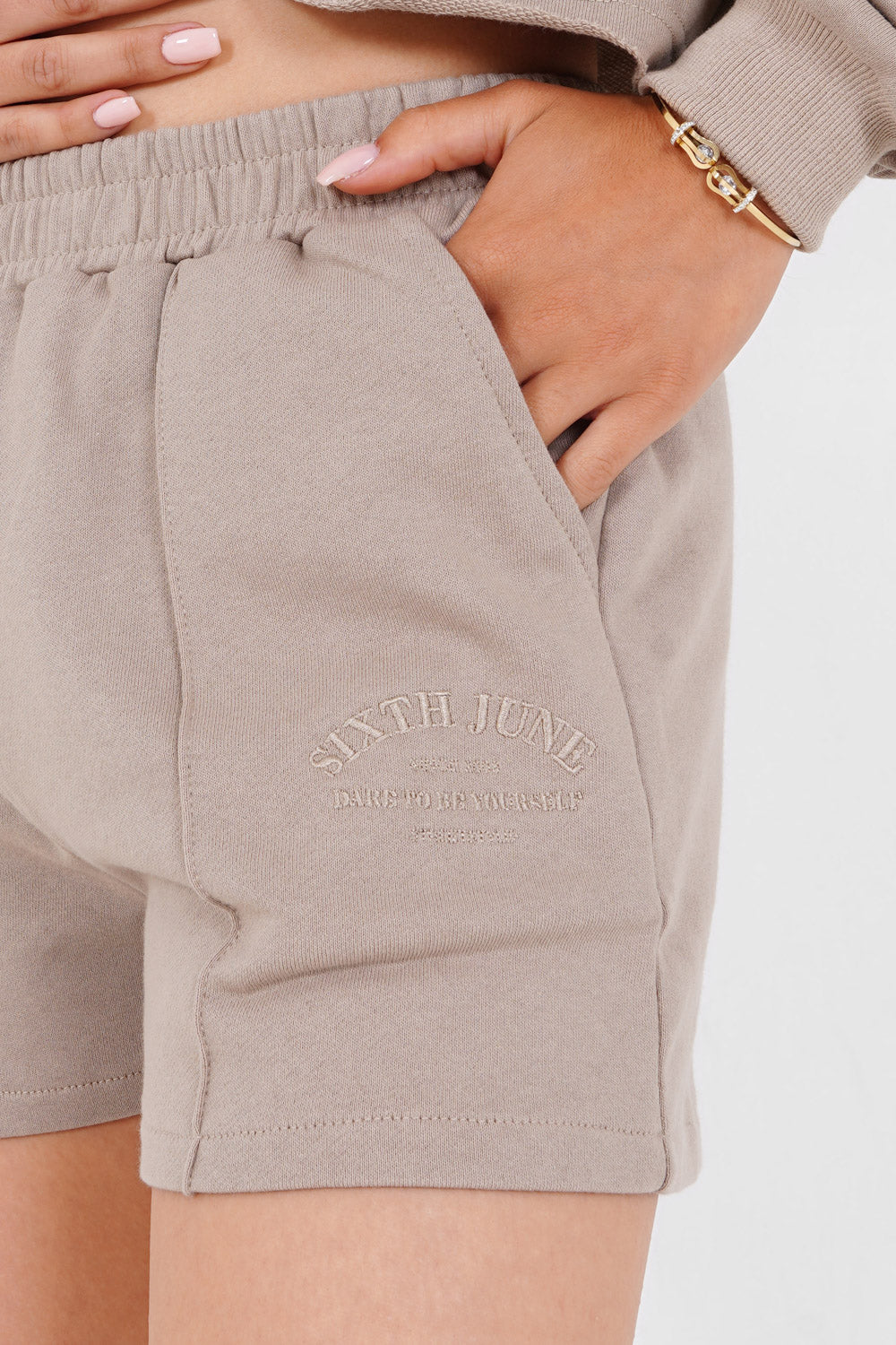Short confort logo Beige - Image 3