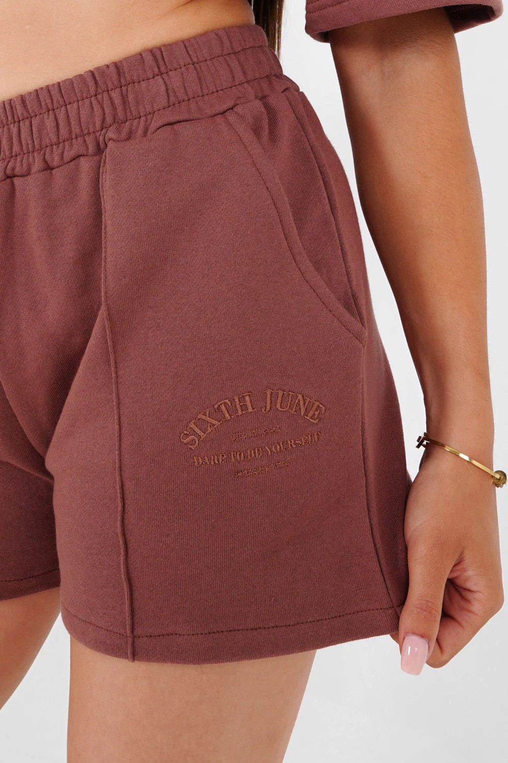Short confort logo marron - Image 3