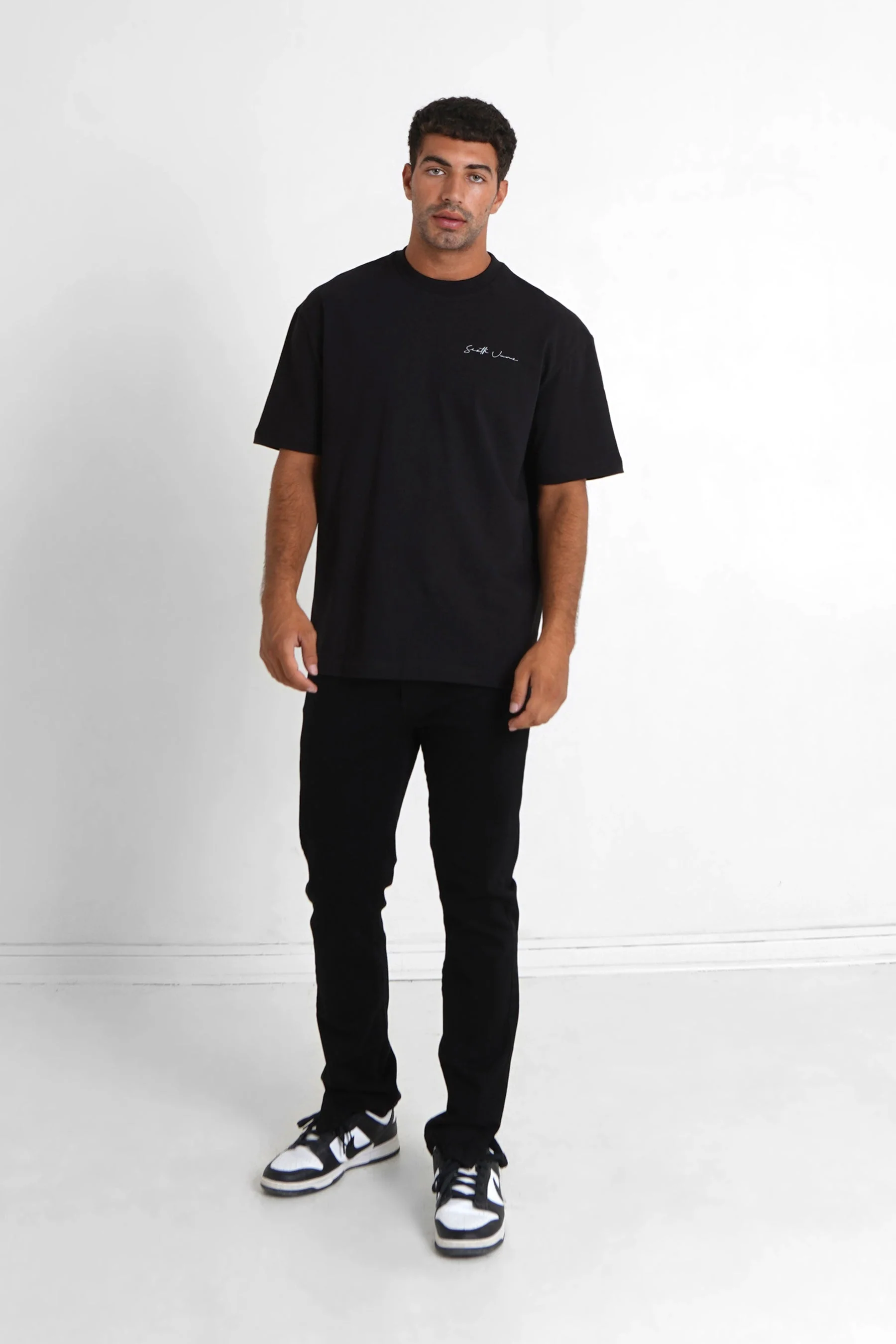 T-shirt signature arrière Noir - Image 2