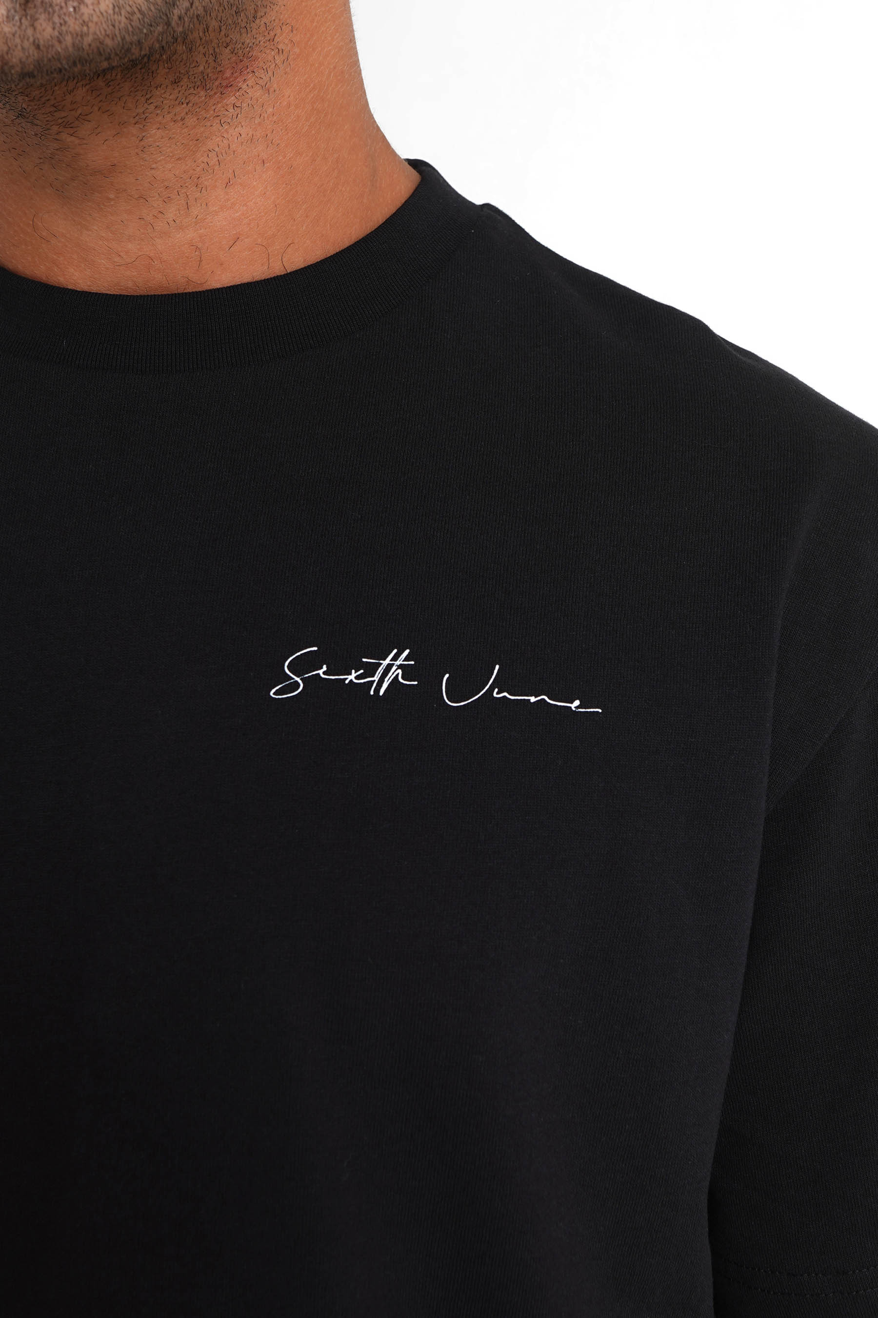 T-shirt signature arrière Noir - Image 3