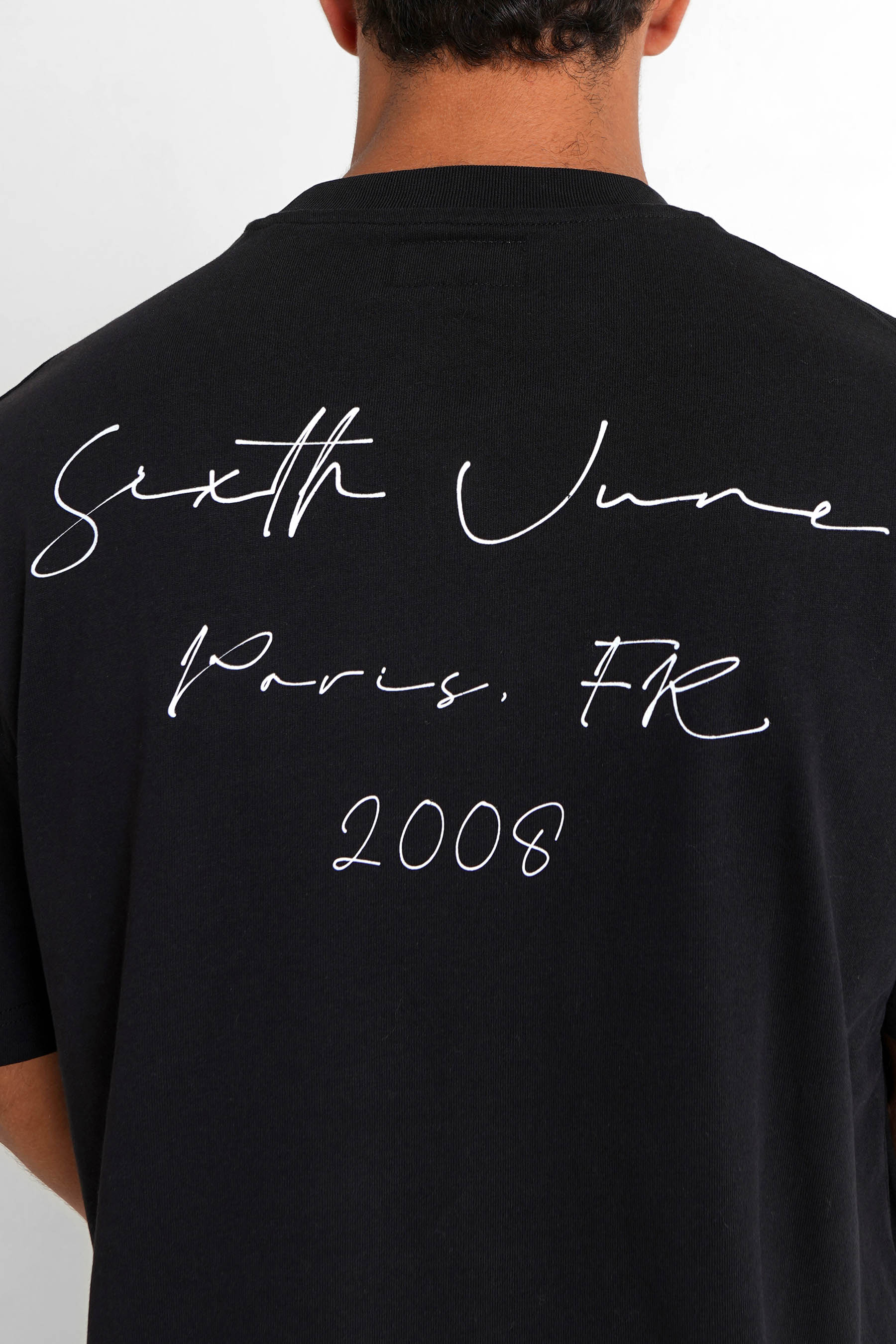 T-shirt signature arrière Noir - Image 4