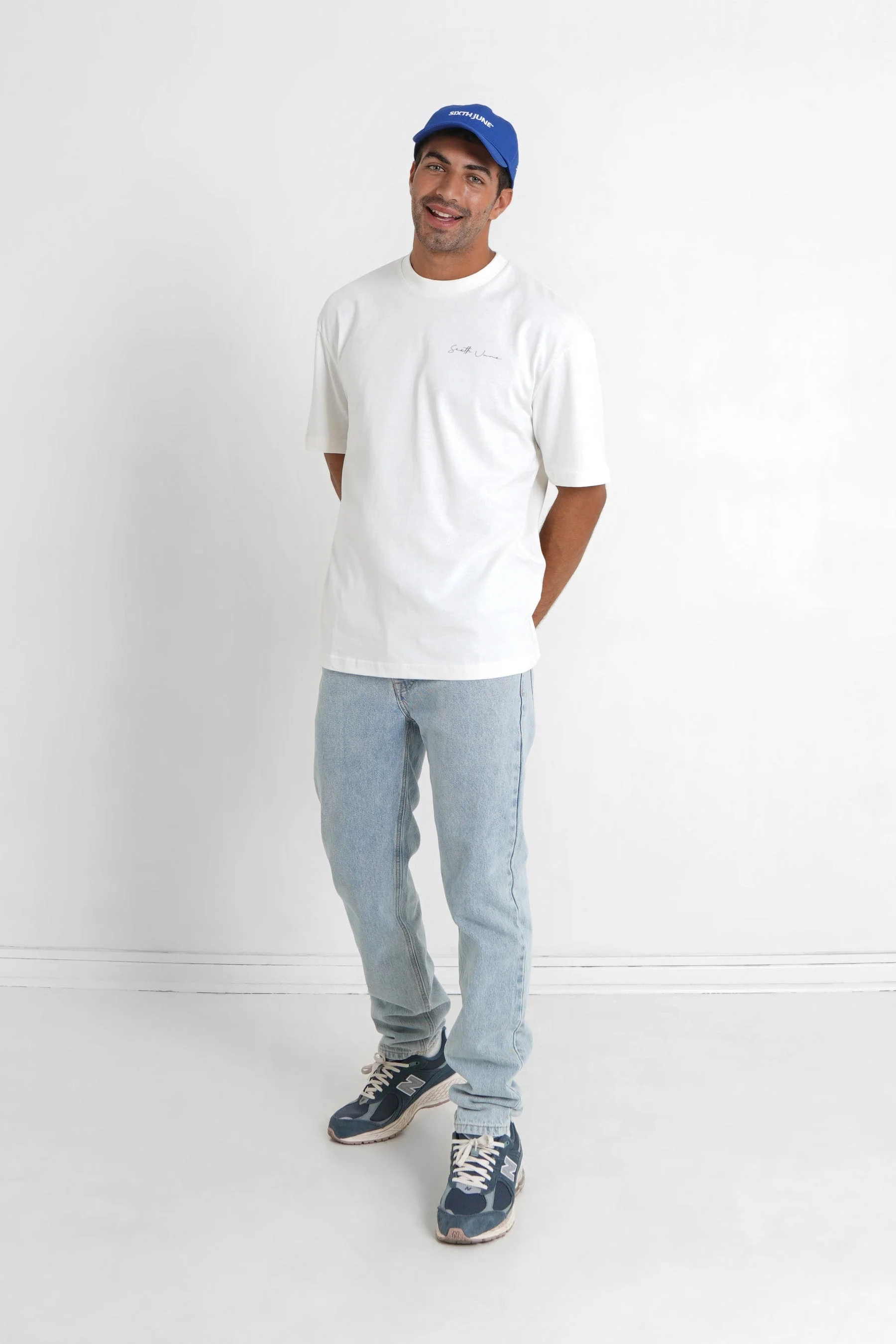 T-shirt signature arrière Blanc cassé - Image 2