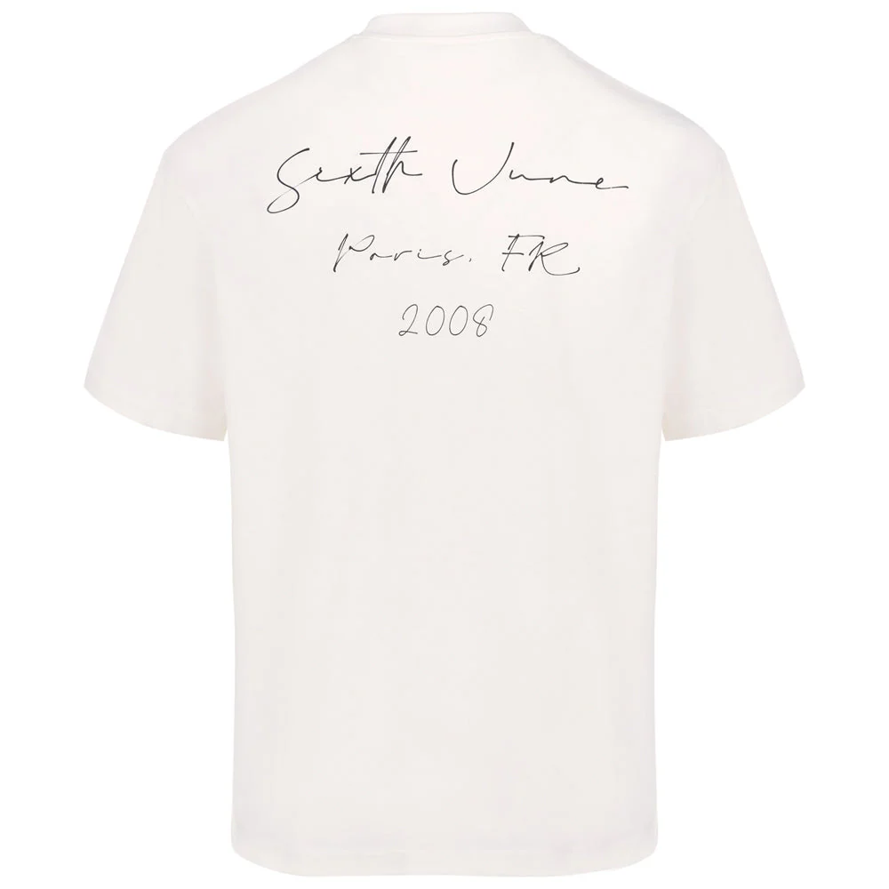 T-shirt signature arrière Blanc cassé - Image 6