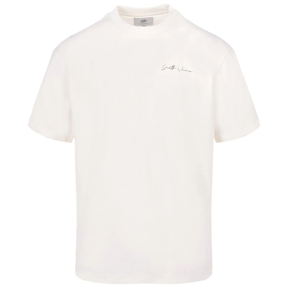 T-shirt signature arrière Blanc cassé - Image 7