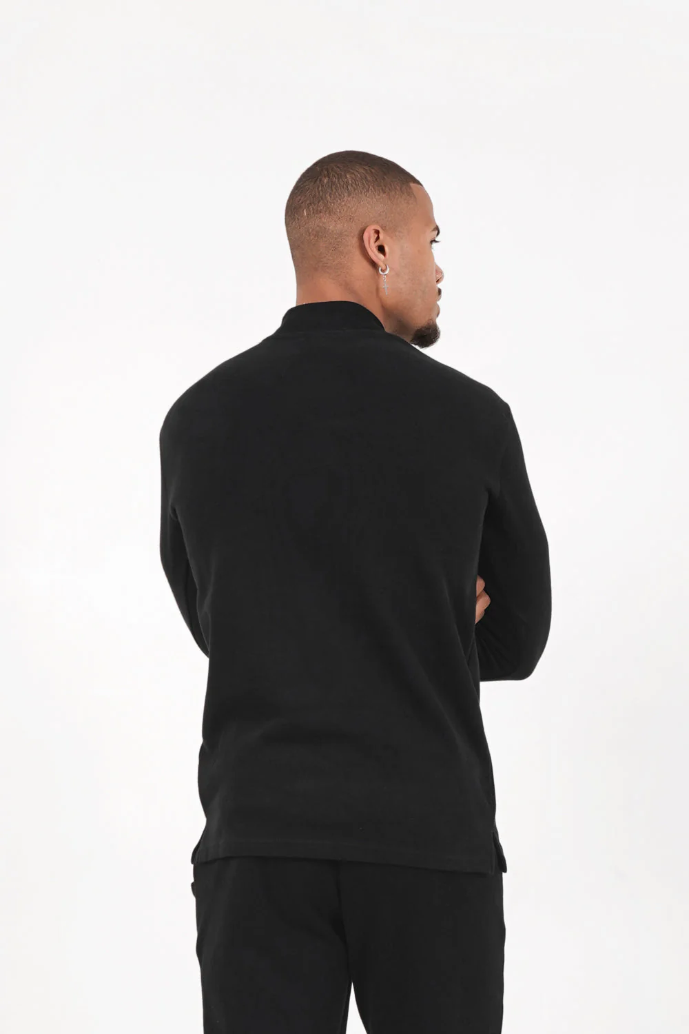 Pull maille logo signature Noir - Image 4