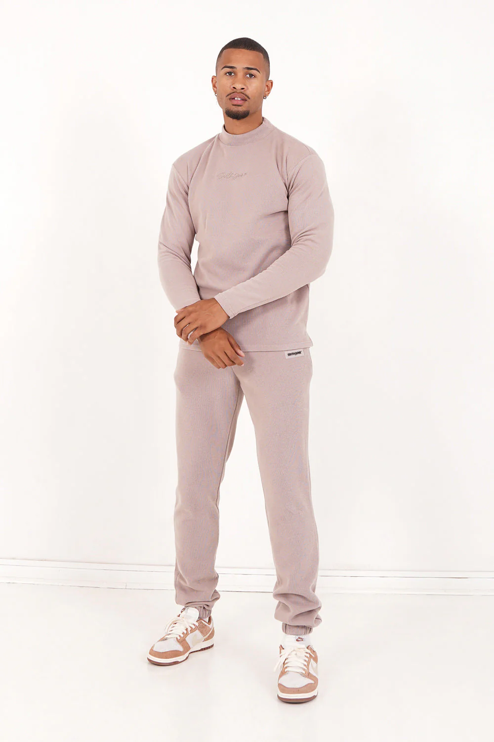Pull maille logo signature Beige - Image 2