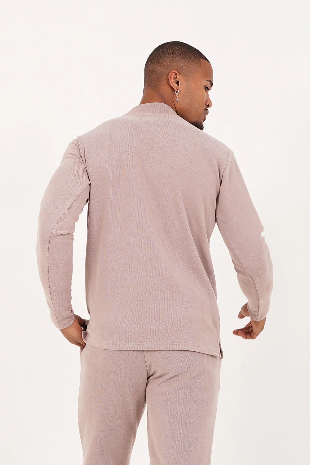 Pull maille logo signature Beige - Image 4