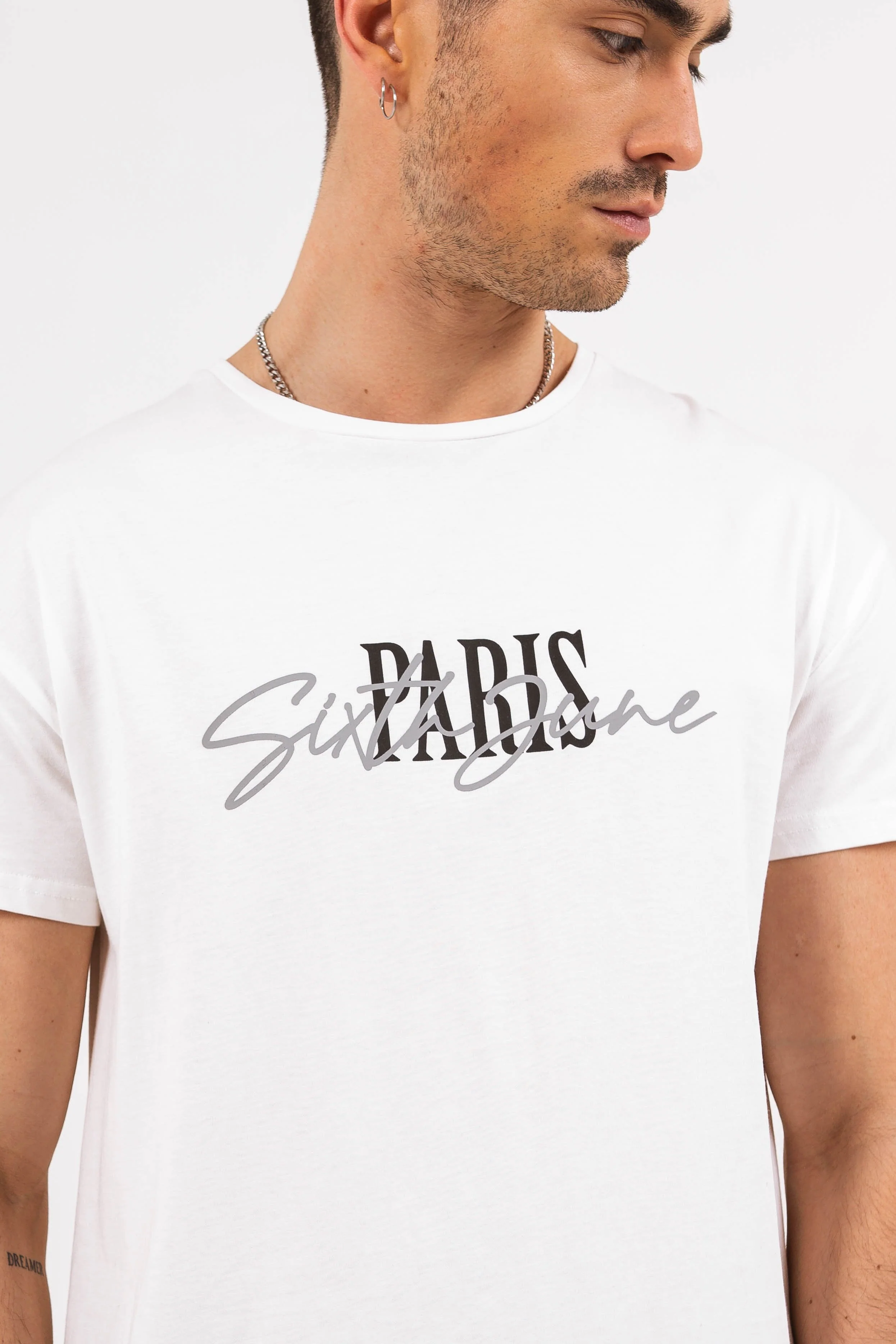 T-shirt Paris signature blanc - Image 3