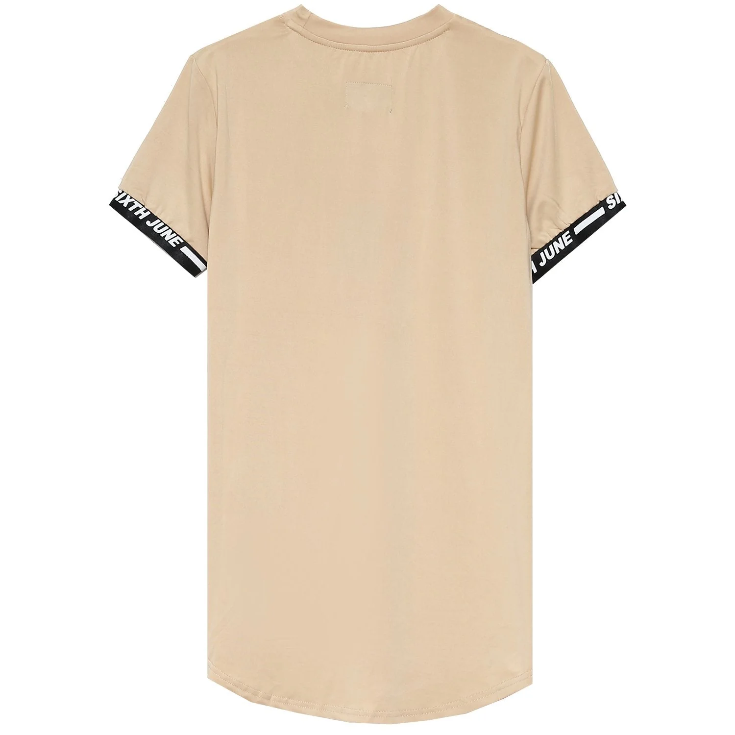 T-shirt moulant logo élastique Beige - Image 6