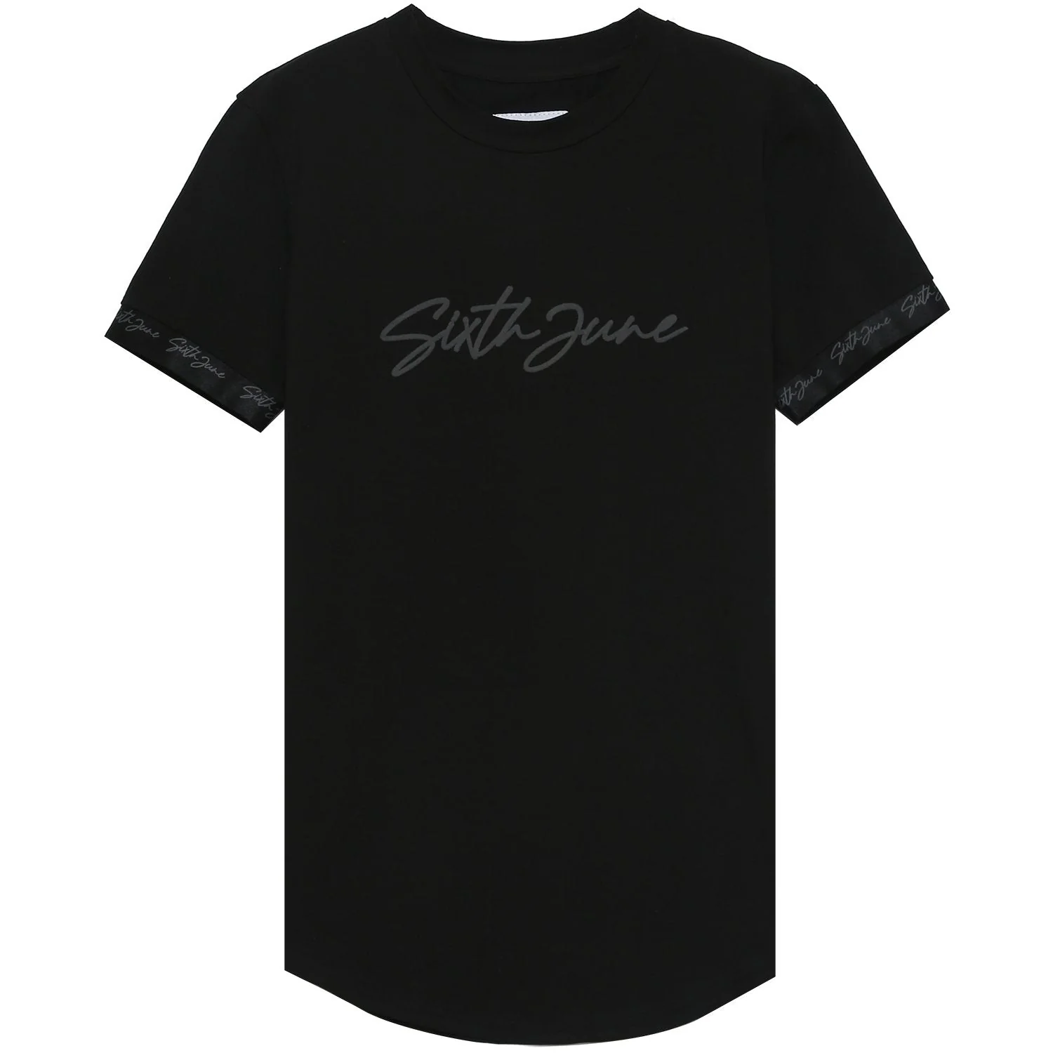 T-shirt logo signature relief Noir - Image 5