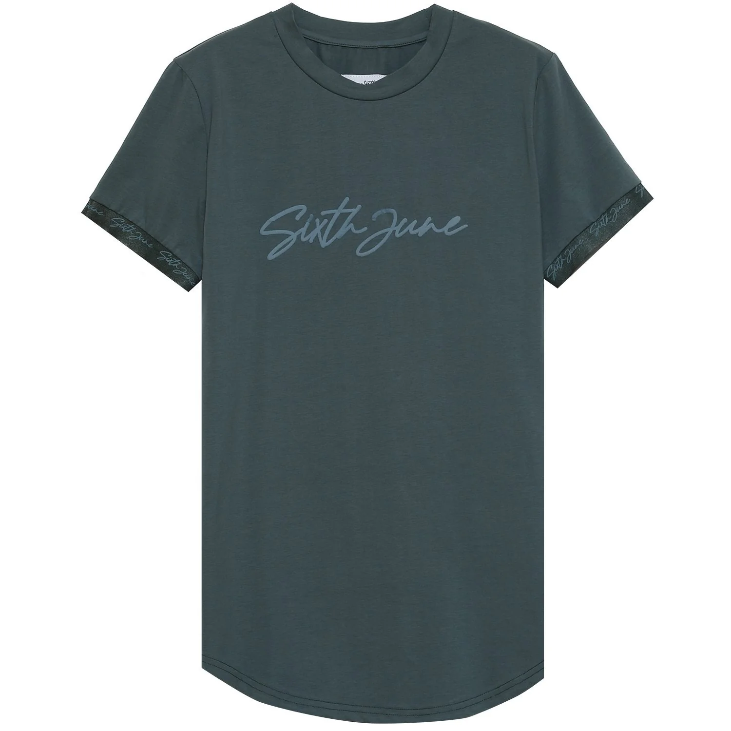 T-shirt logo signature relief Vert foncé - Image 6