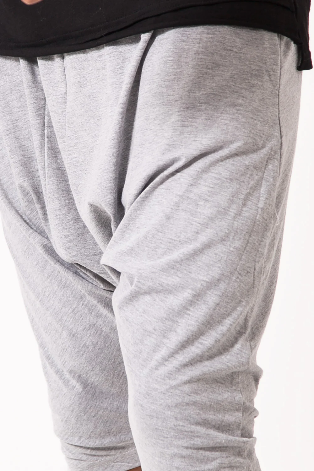 Short sarouel uni gris clair 1876V - Image 3