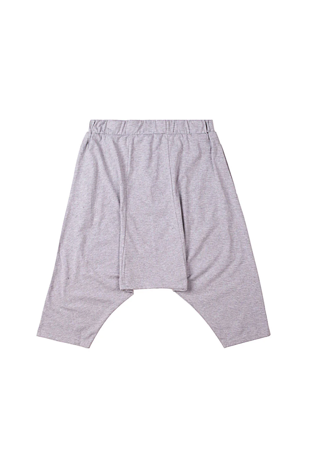 Short sarouel uni gris clair 1876V - Image 7
