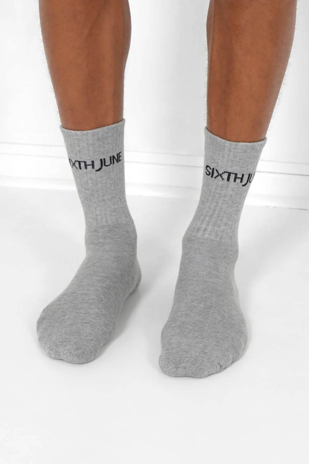 Lot de 3 paires de chaussettes logo Gris - Image 2