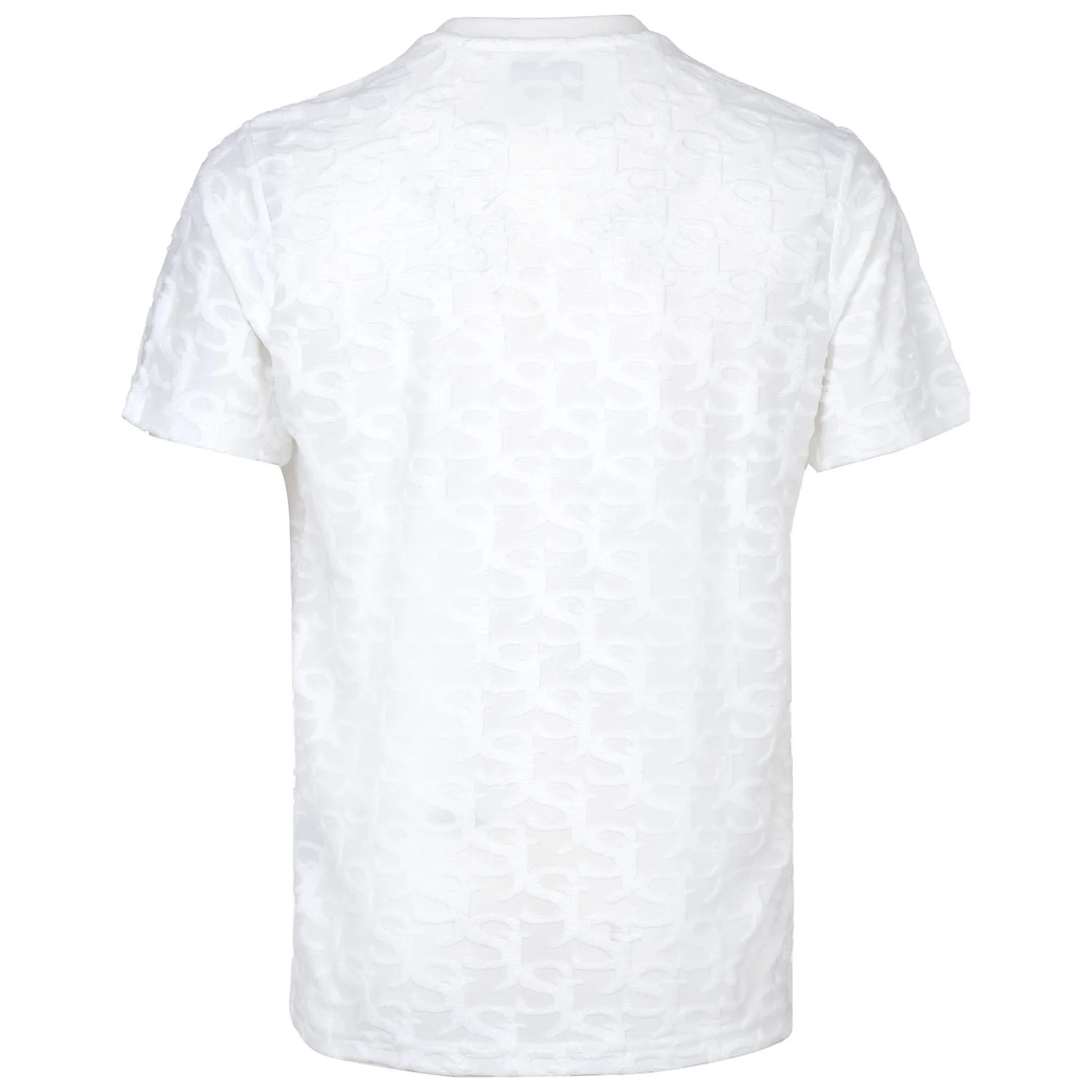 T-shirt monogramme tissé Blanc - Image 7