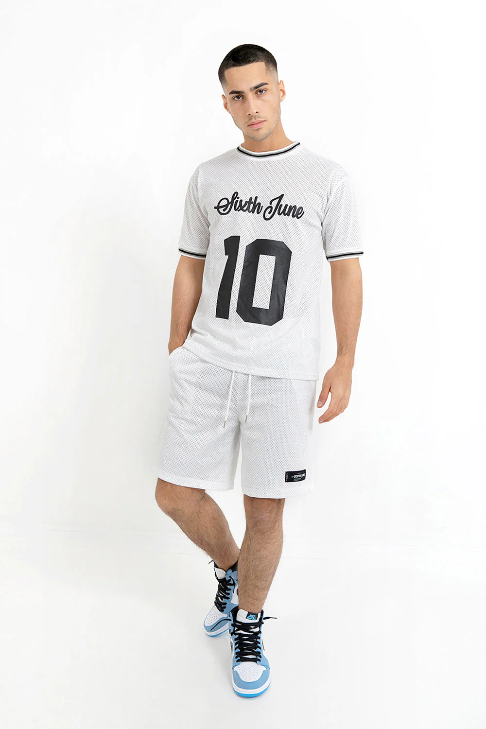 Maillot mesh numéro 10 Blanc - Image 2