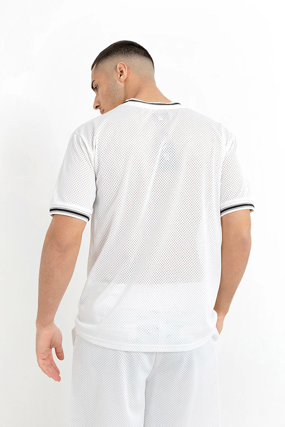 Maillot mesh numéro 10 Blanc - Image 4