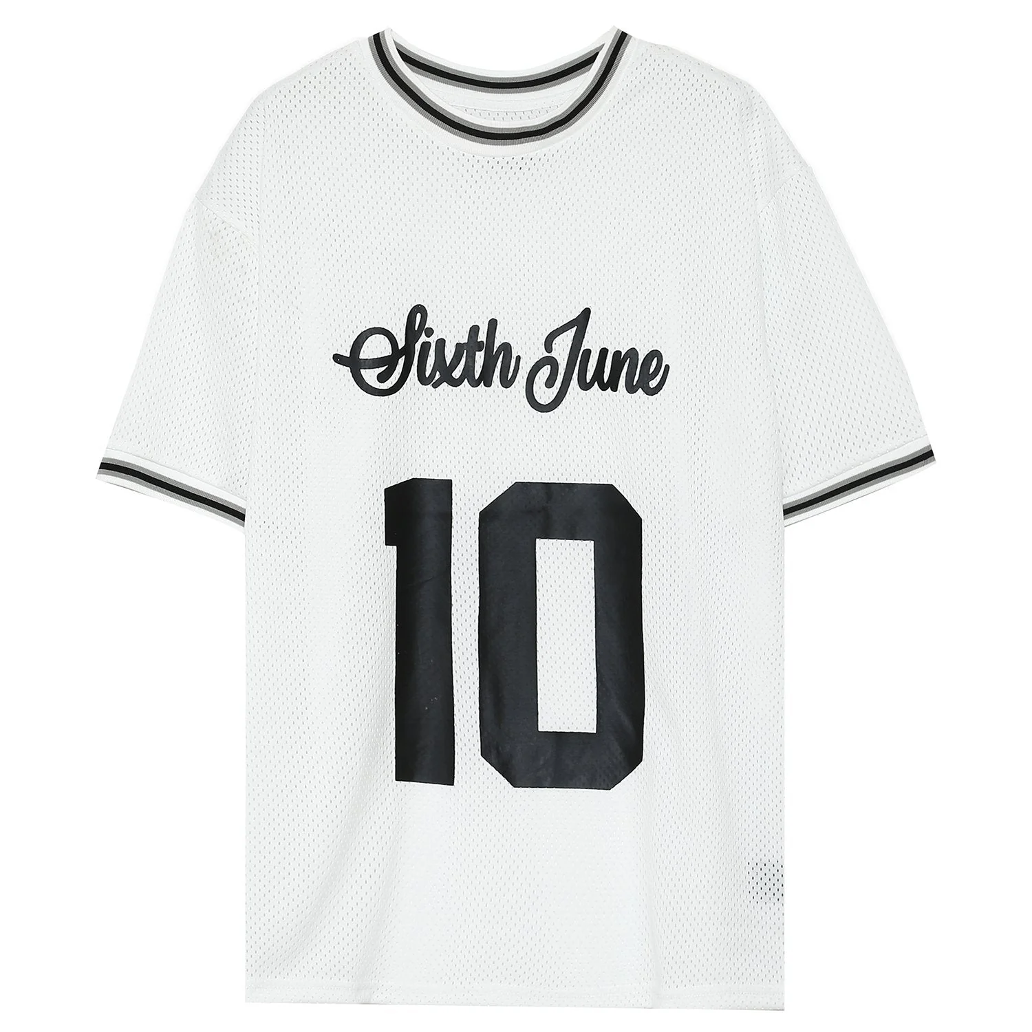 Maillot mesh numéro 10 Blanc - Image 5