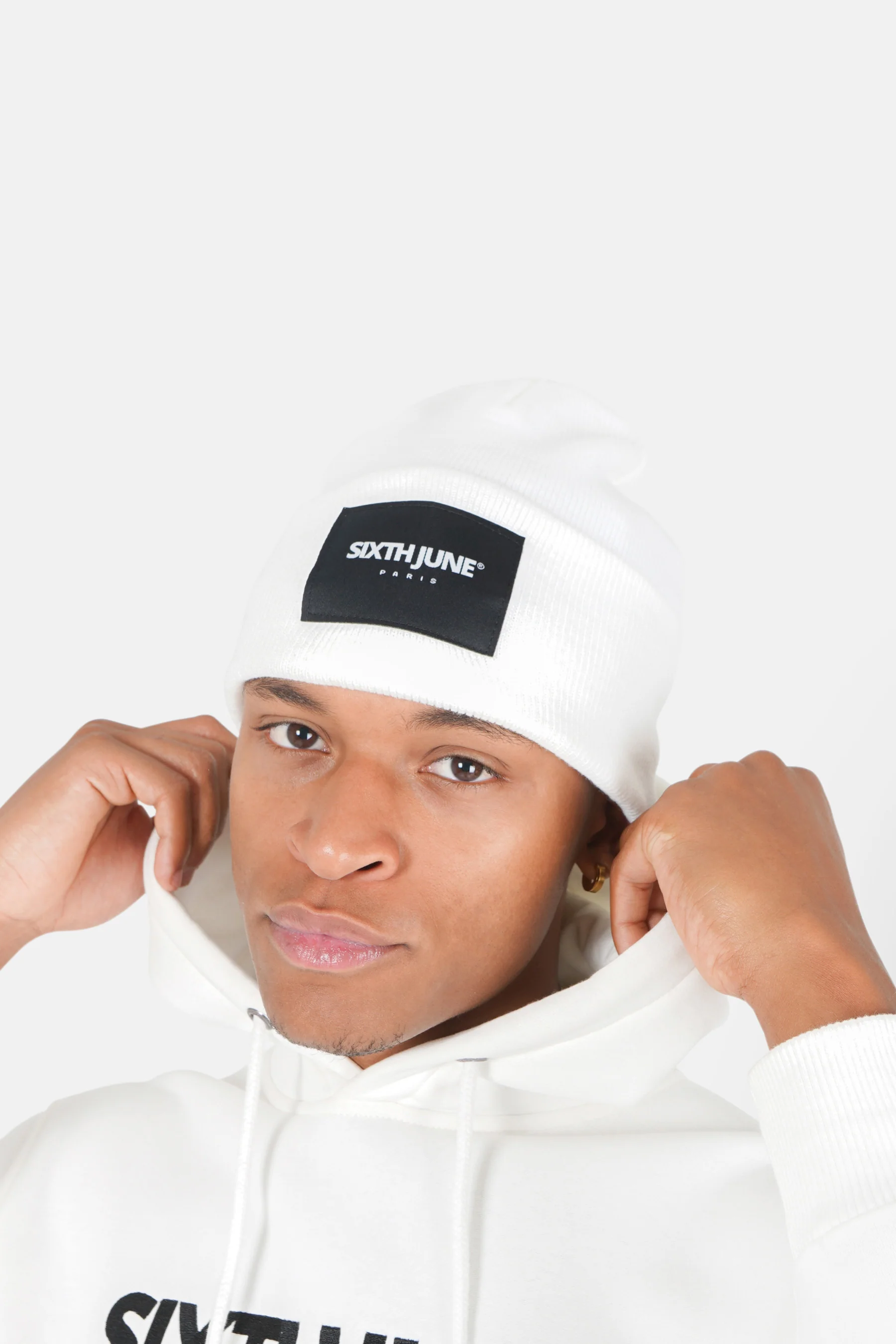 Bonnet logo patch Blanc - Image 3