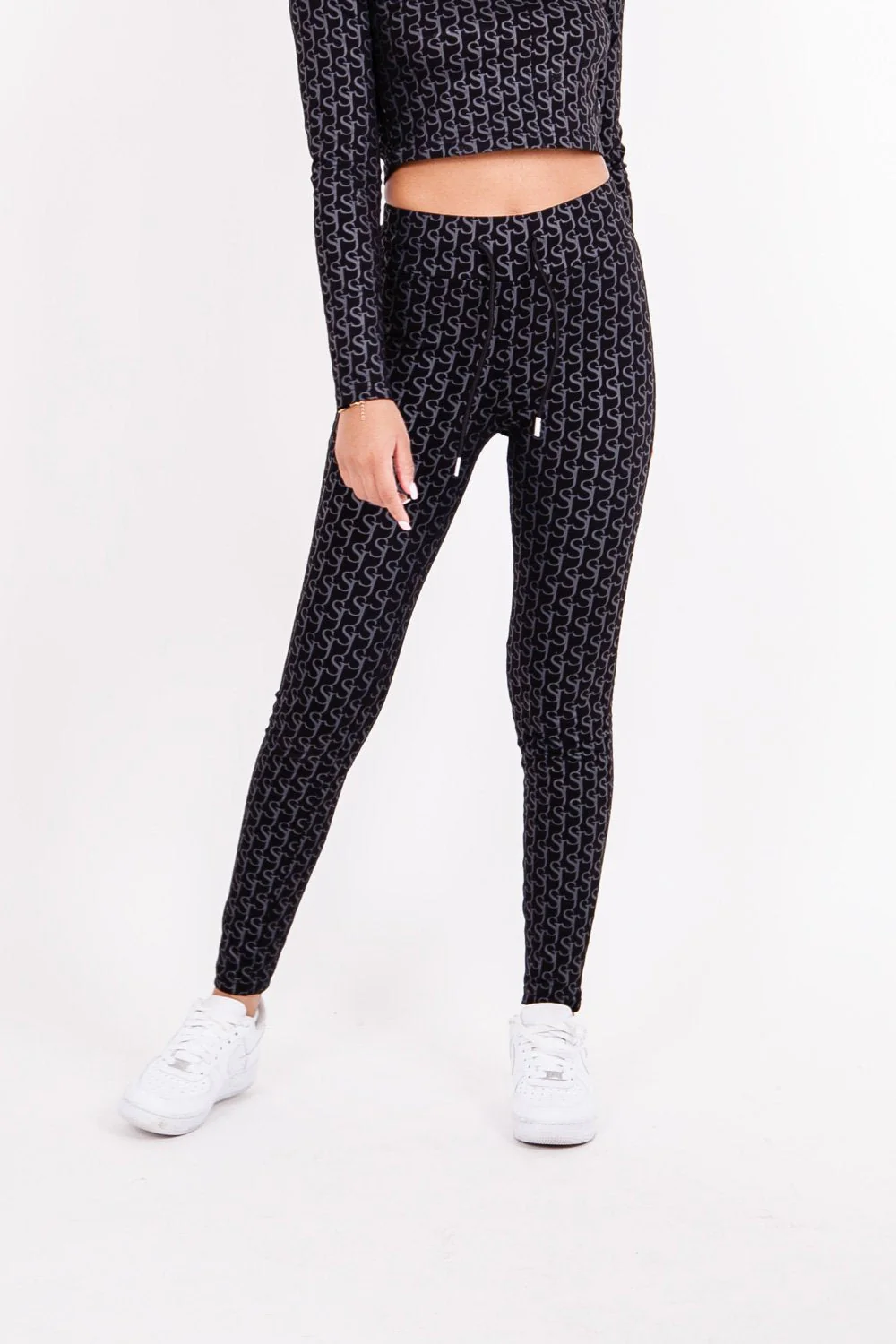Legging monogramme SJ noir - Image 3
