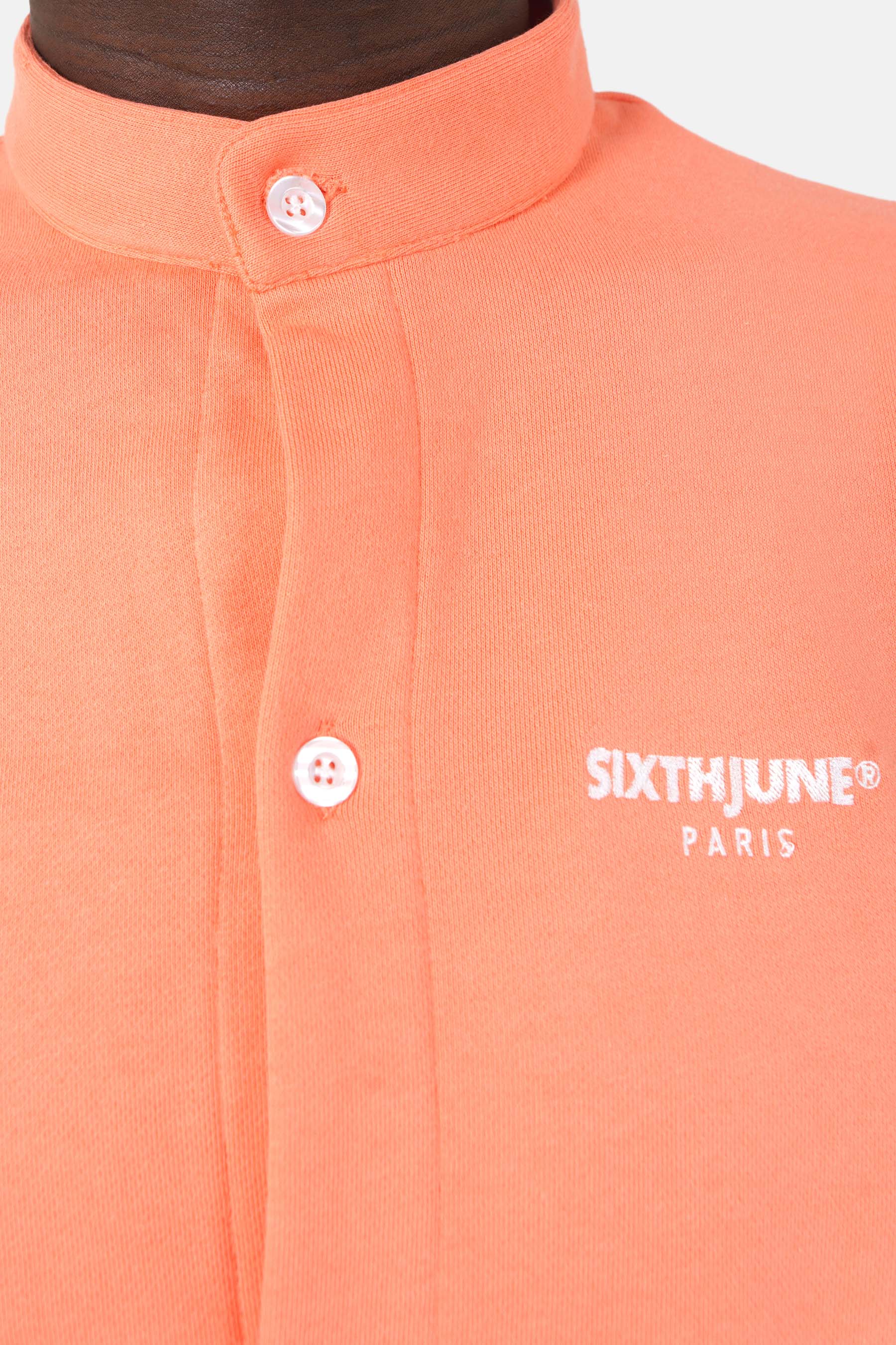 T-shirt boutons brodé Orange - Image 3