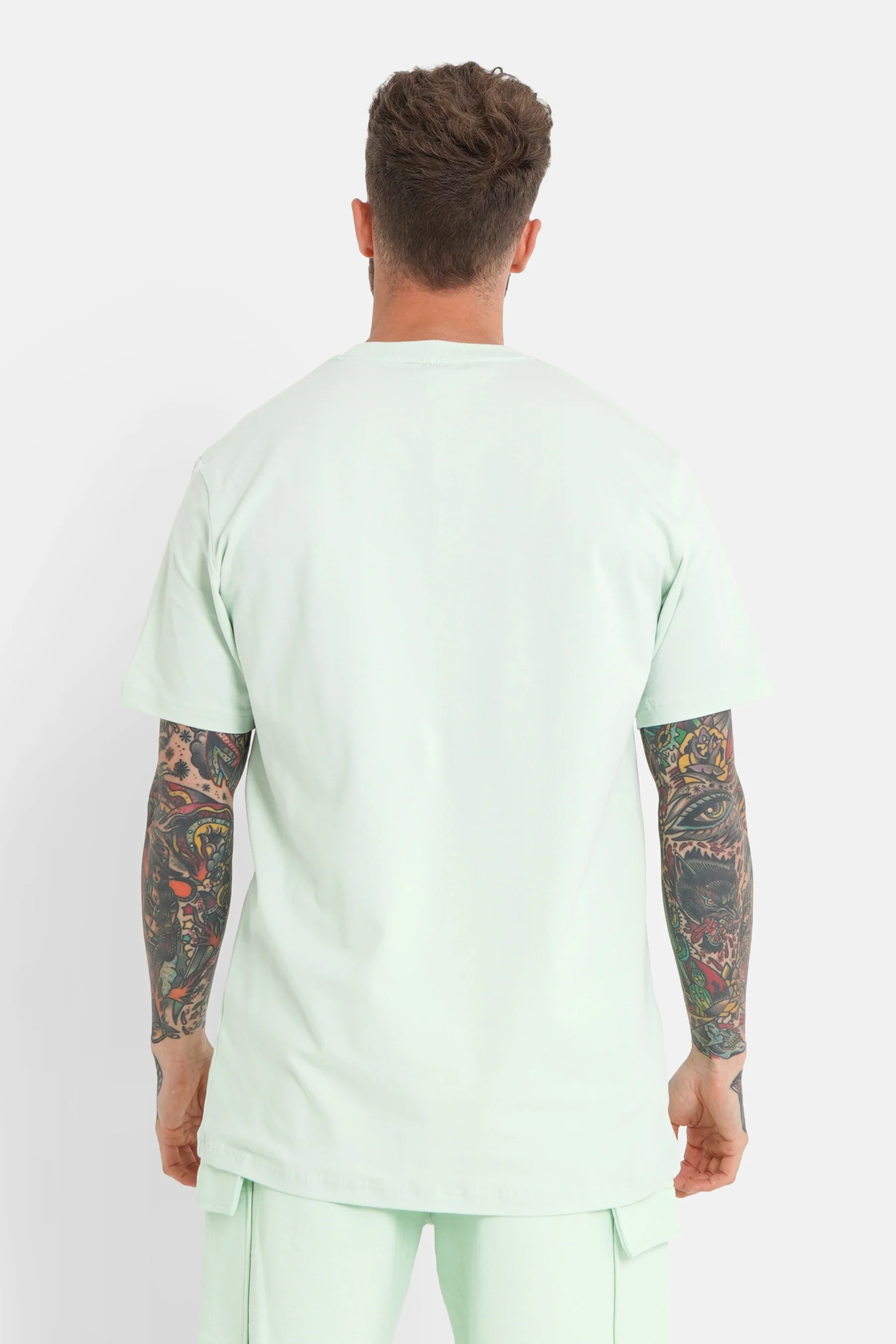 T-shirt logo brodé Vert clair - Image 5