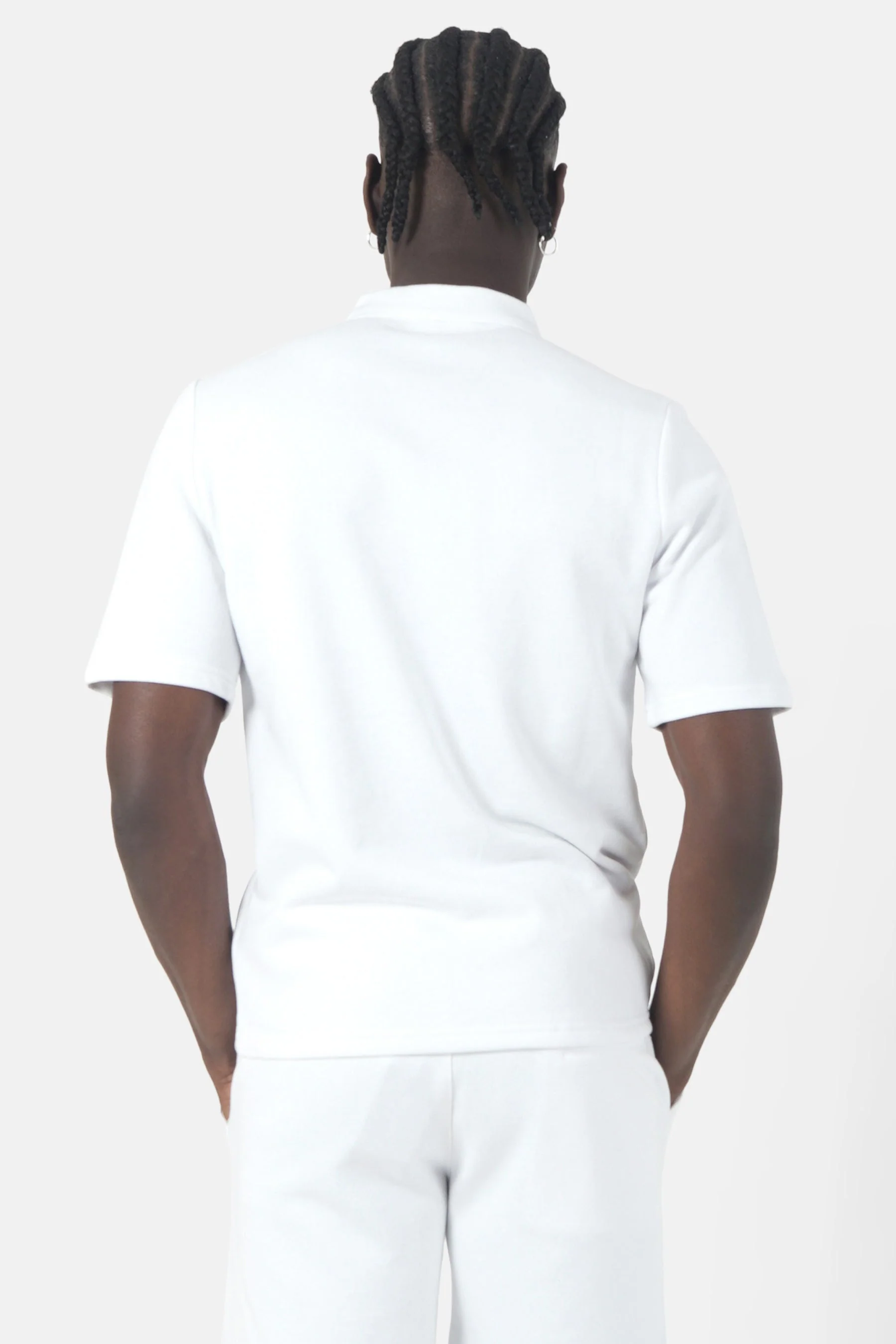 Polo logo brodé Blanc - Image 5