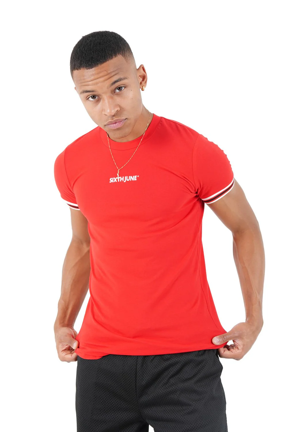 T-shirt sport stretch Rouge - Image 2