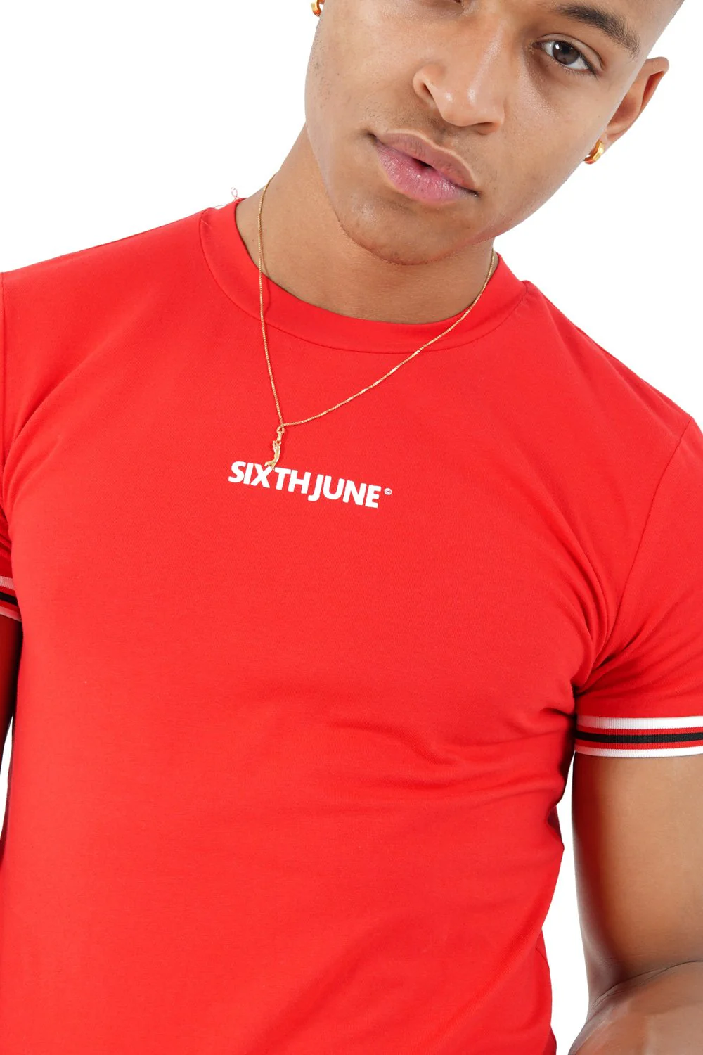 T-shirt sport stretch Rouge - Image 3